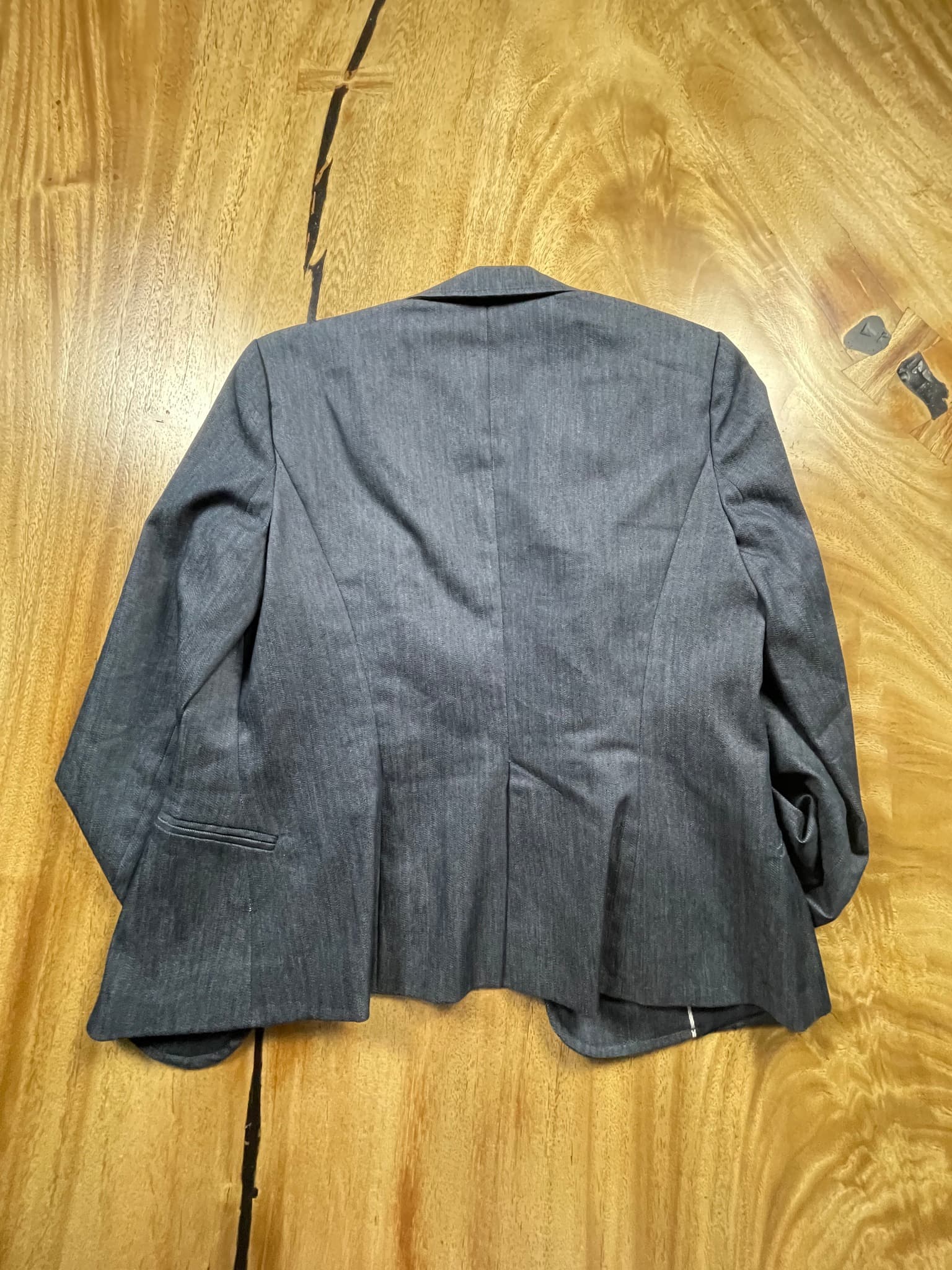 ZARA BASIC Single Button Blazer Tailored Grey Women's S — photo 5 of 8