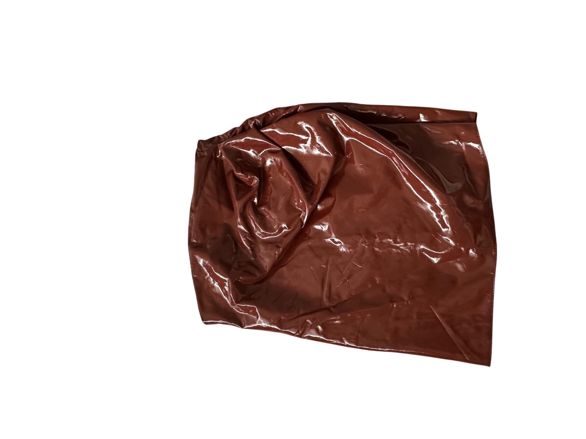 Brown Patent Faux Leather Mini Skirt — photo 1 of 2