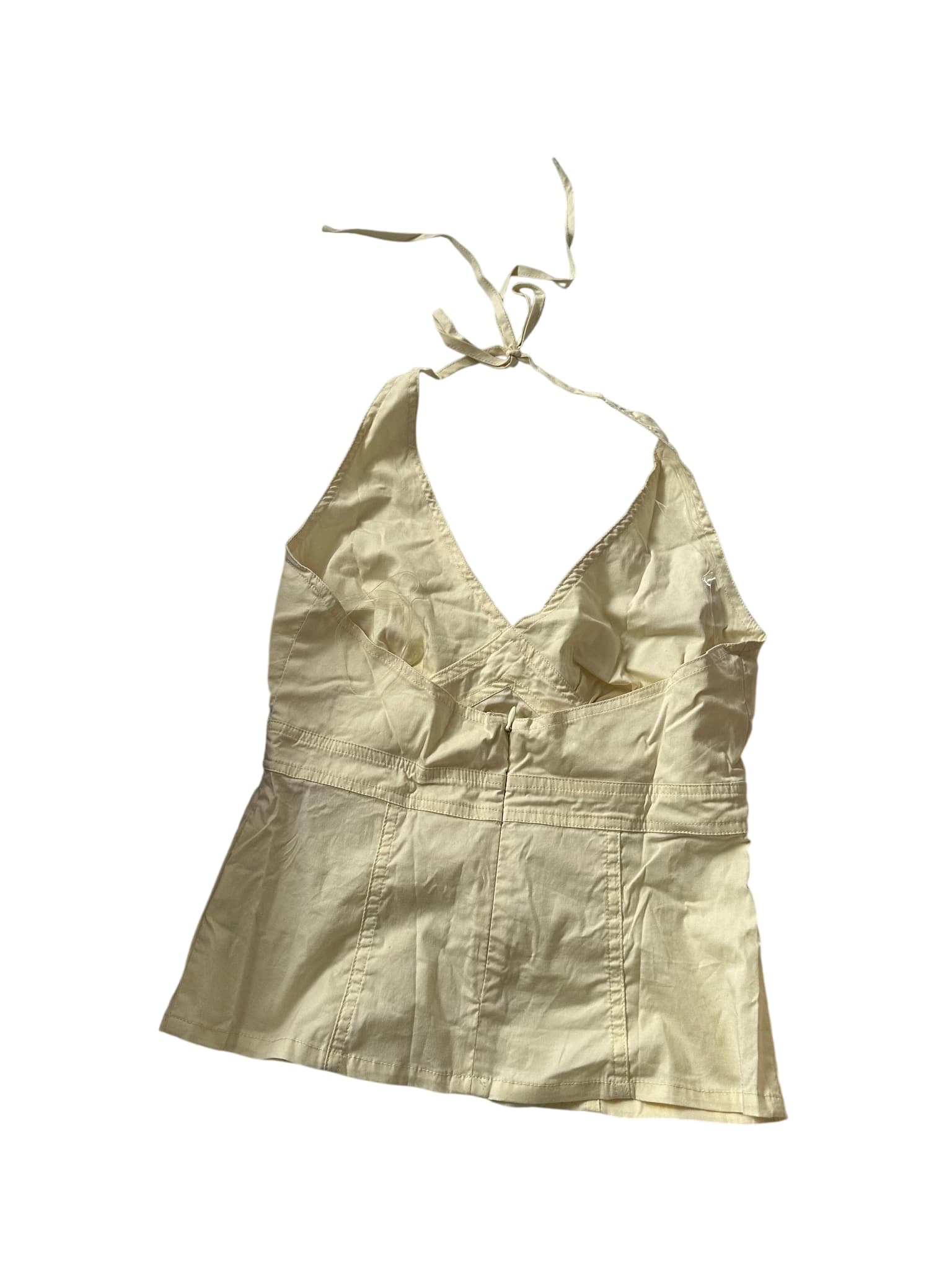 Glassons Yellow Halter Neck Corset Top — photo 1 of 3