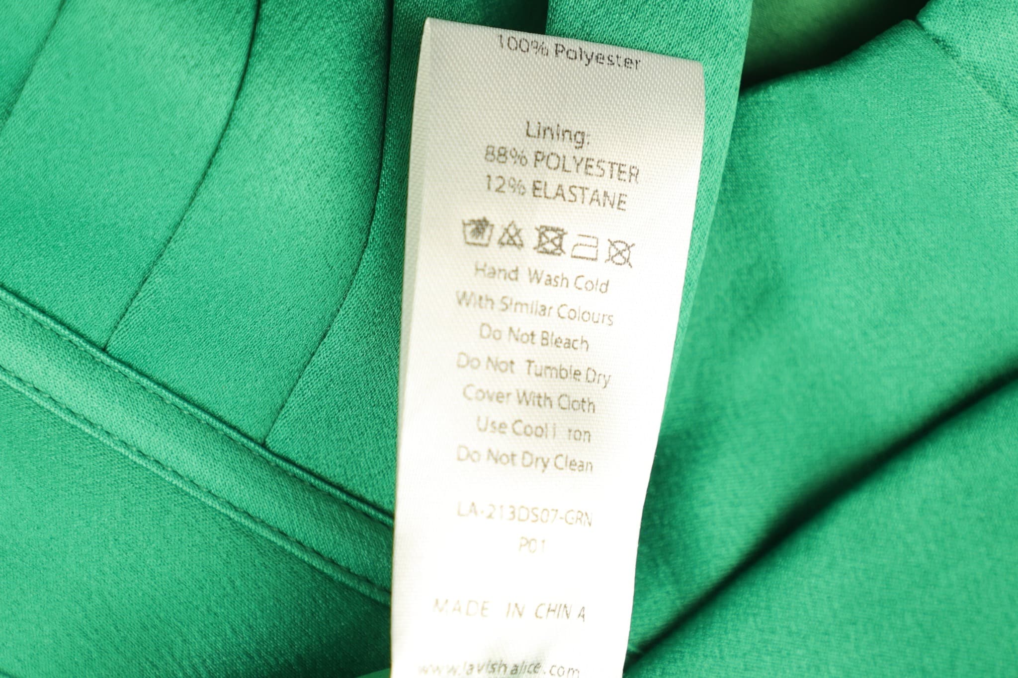 Lavish Alice Green Off-The-Shoulder Corset Mini Dress Size 8 — photo 3 of 4