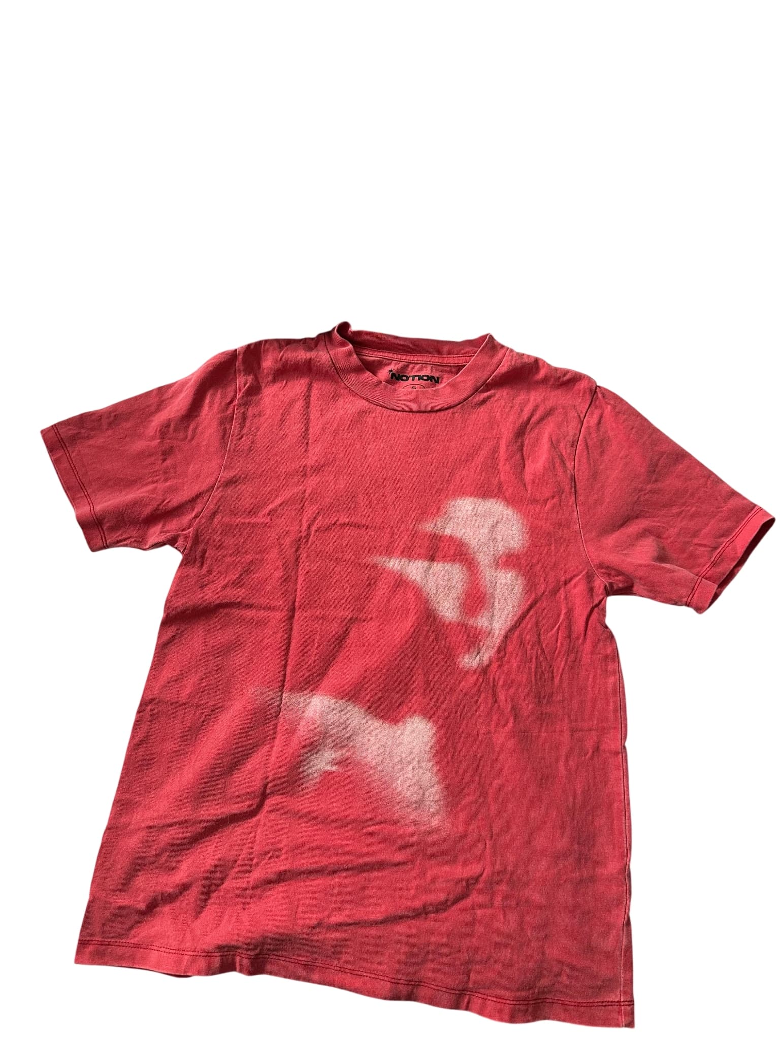 Notion Red T-Shirt With Bleached Graphic — photo 1 of 2