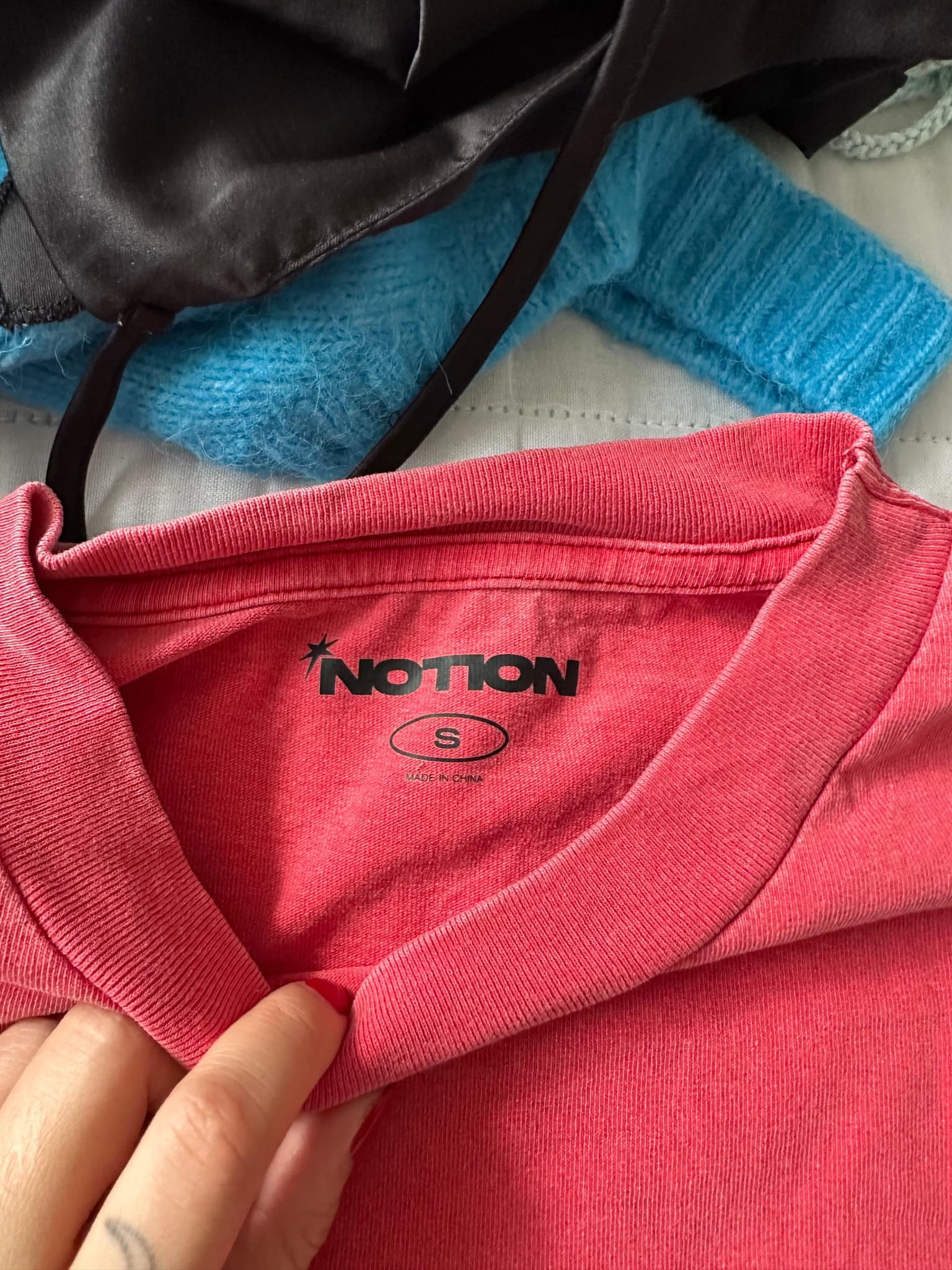 Notion Red T-Shirt With Bleached Graphic — photo 2 of 2