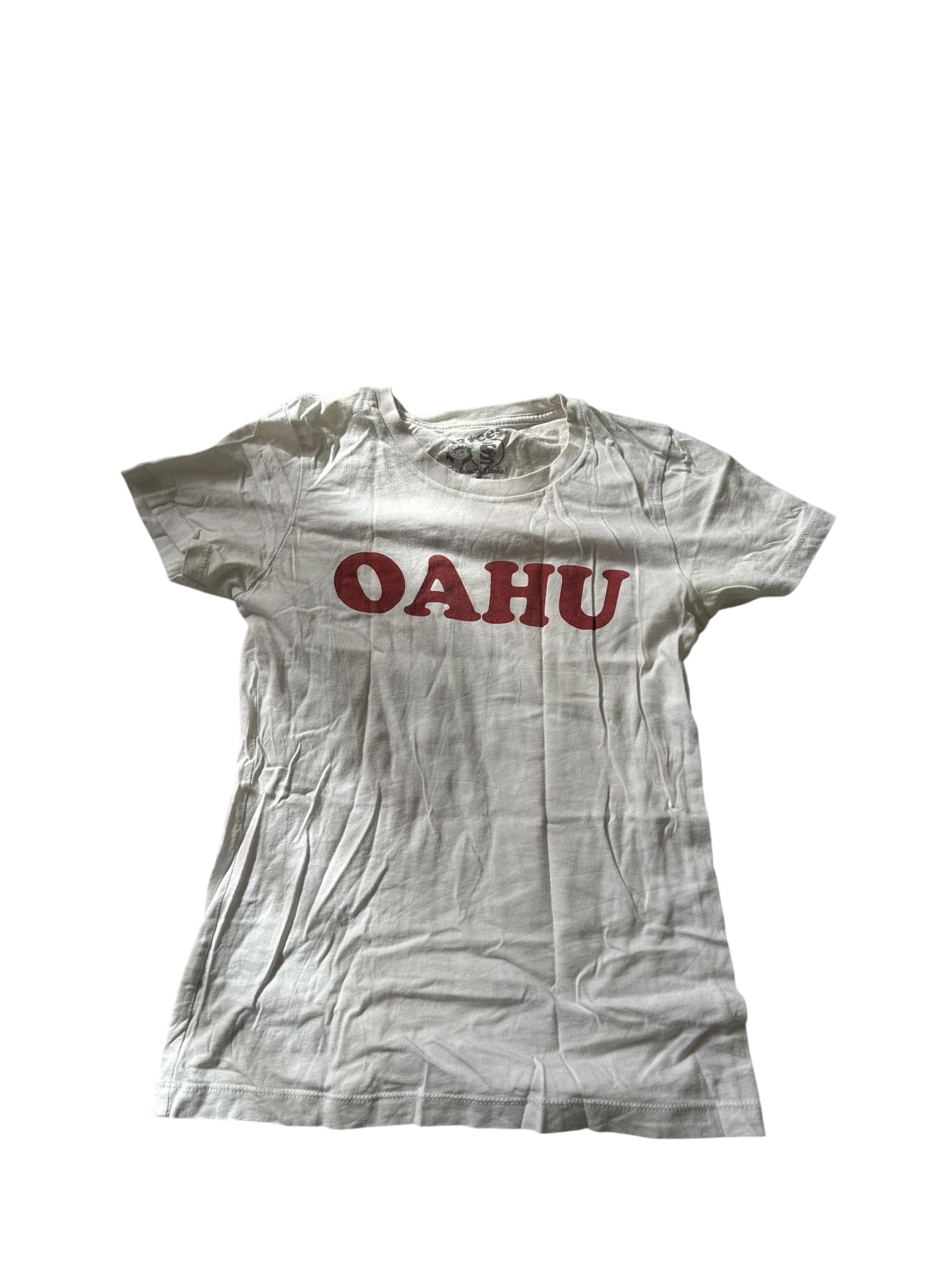 Oahu Graphic T-Shirt White Size S