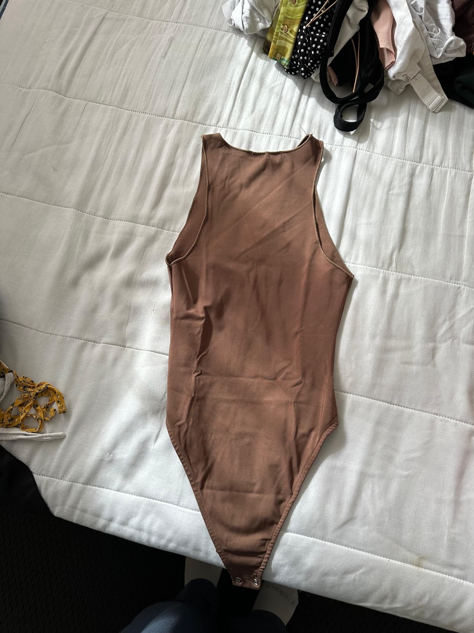 Pull&Bear Brown High Neck Bodysuit — photo 2 of 2