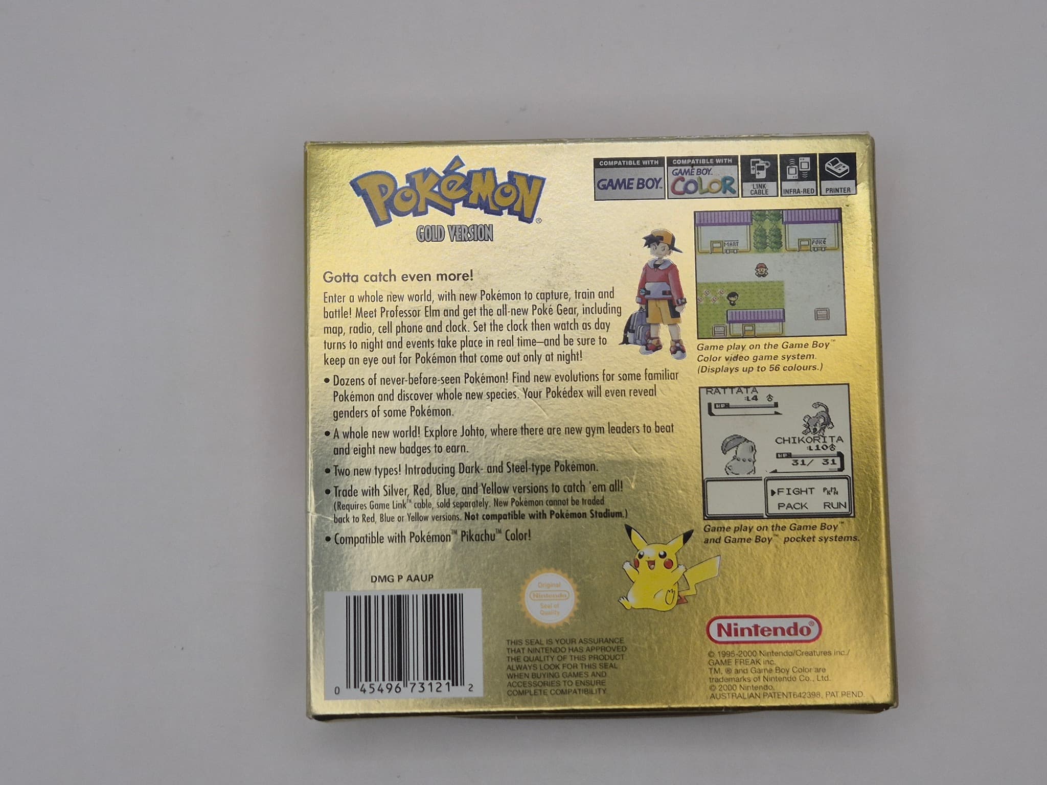 Pokémon Gold Version (Game Boy Color, PAL) - Boxed with Manual — photo 5 of 17
