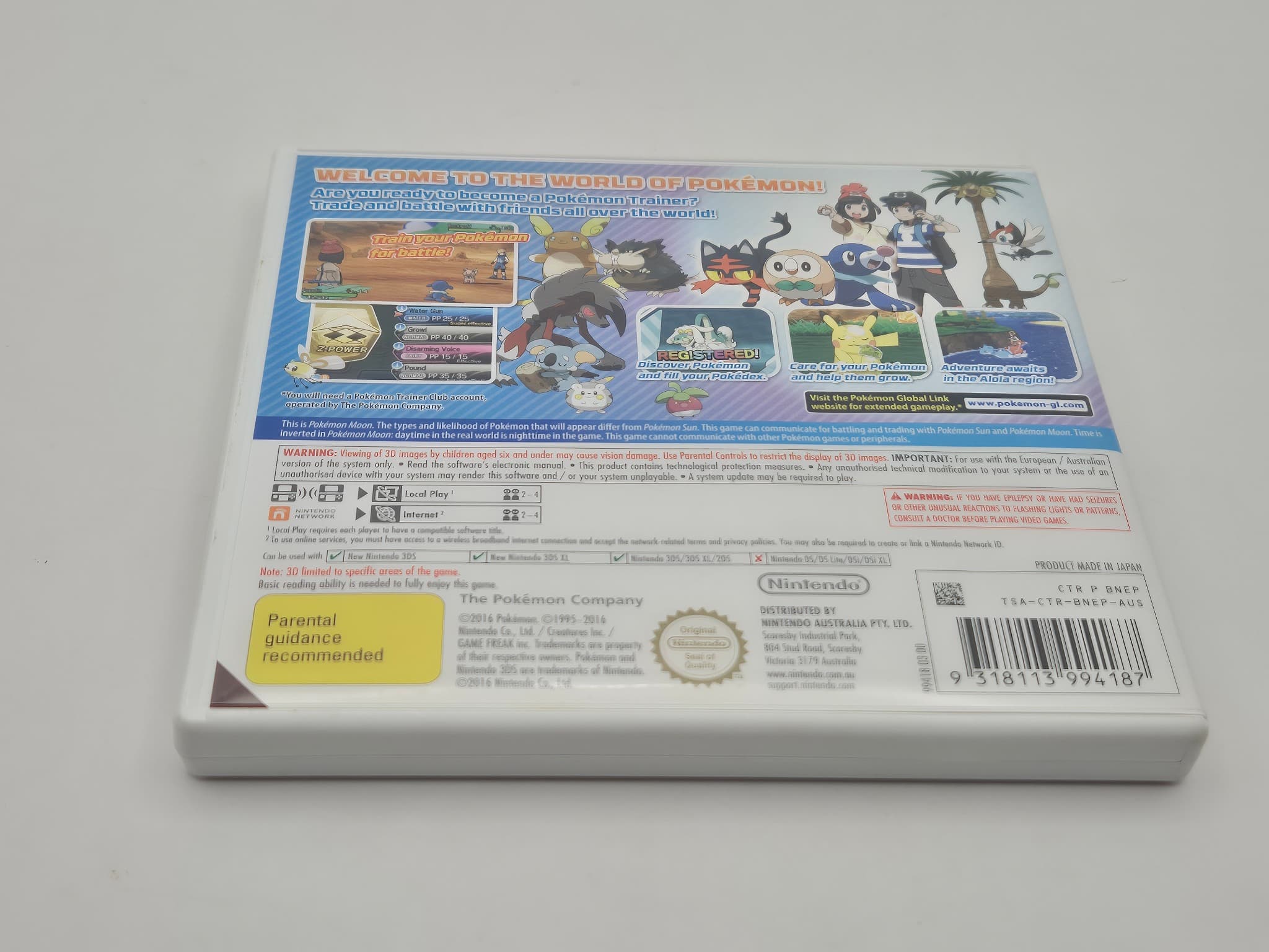 Pokémon Moon Nintendo 3DS Authentic Australian Version — photo 2 of 6