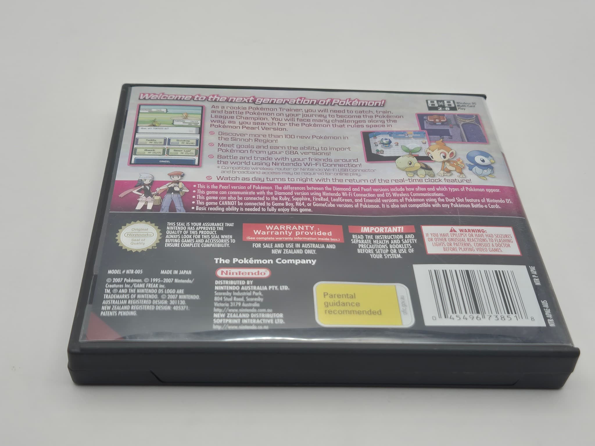 Pokémon Pearl Version Nintendo DS Australian PAL Authentic — photo 3 of 6