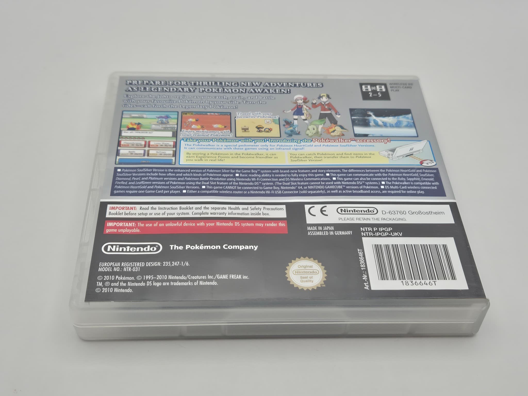 Pokémon SoulSilver Version (Nintendo DS, 2010) Authentic — photo 3 of 6