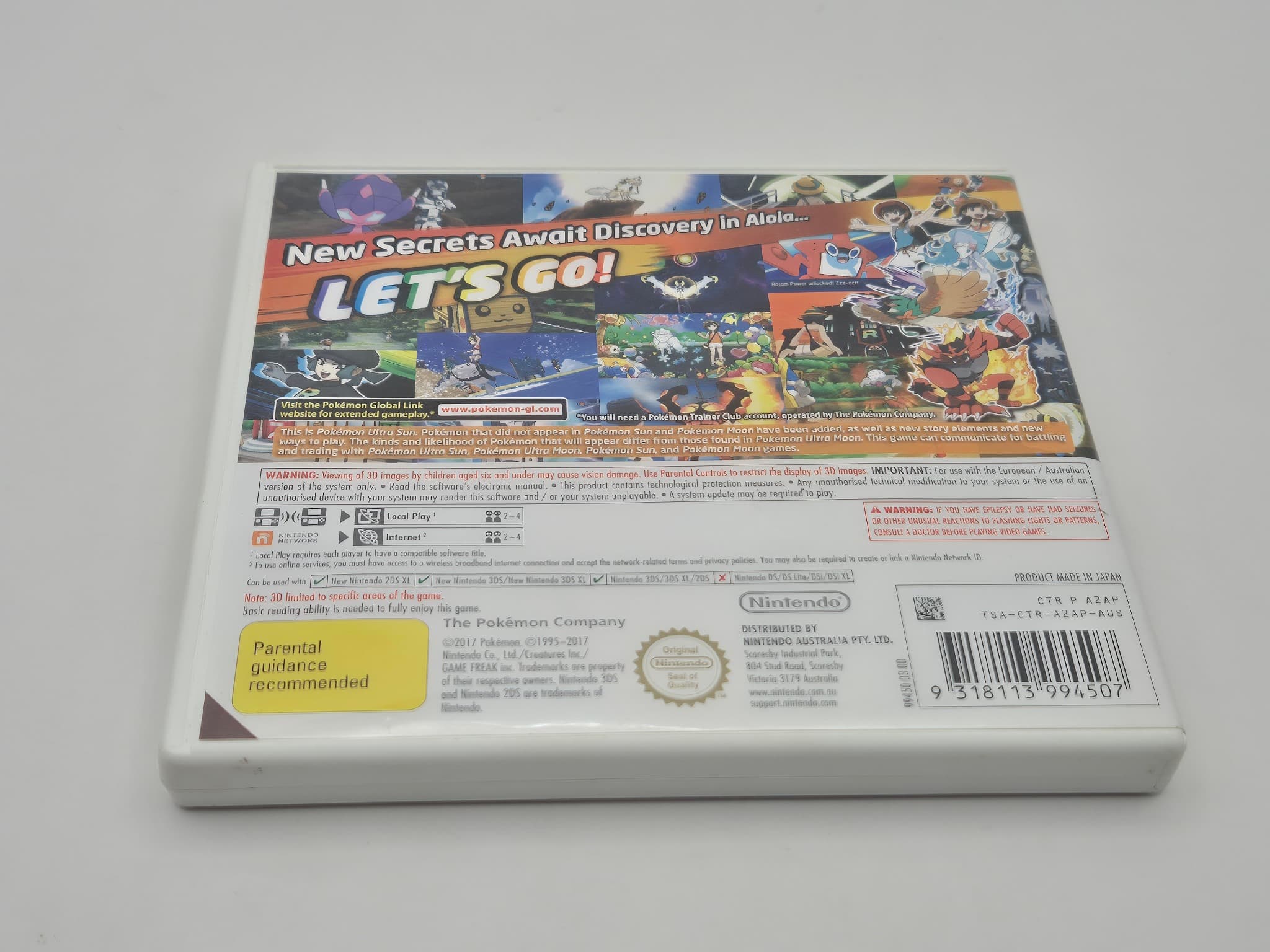 Pokémon Ultra Sun Nintendo 3DS Australian Version — photo 3 of 6