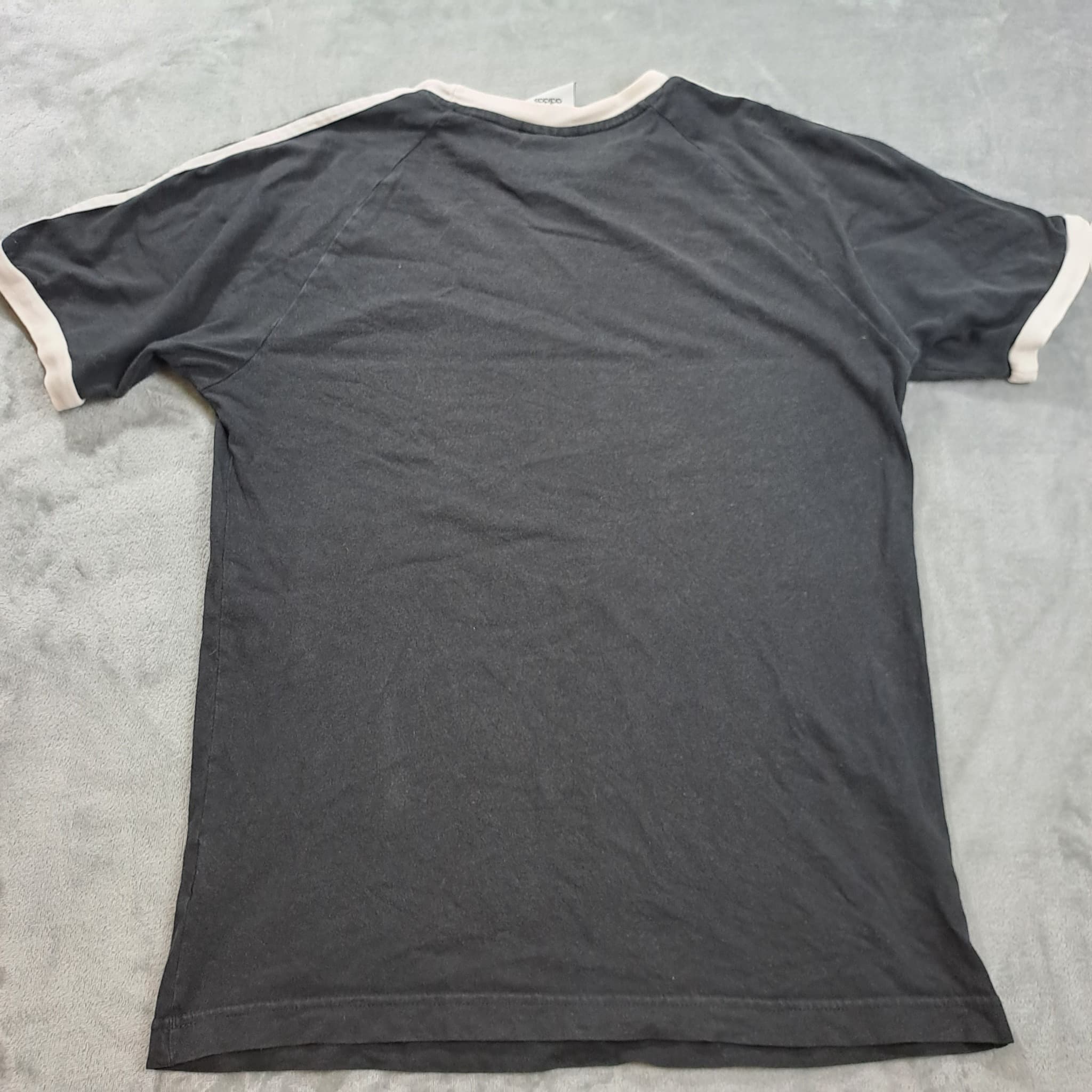 Adidas Originals Trefoil Ringer T-Shirt Unisex Size S Black White — photo 4 of 6