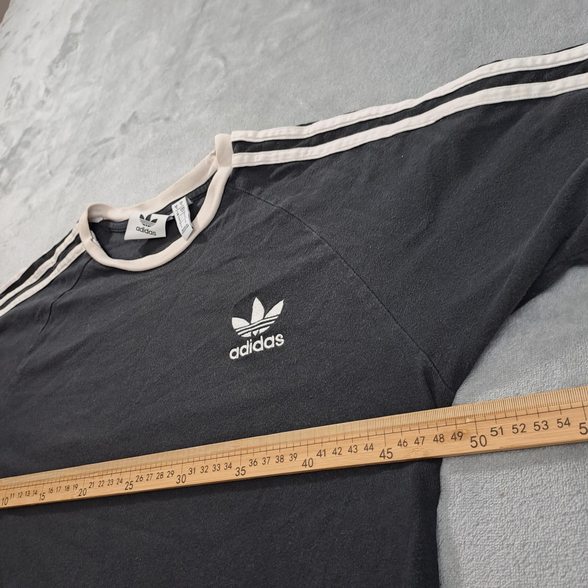 Adidas Originals Trefoil Ringer T-Shirt Unisex Size S Black White — photo 5 of 6