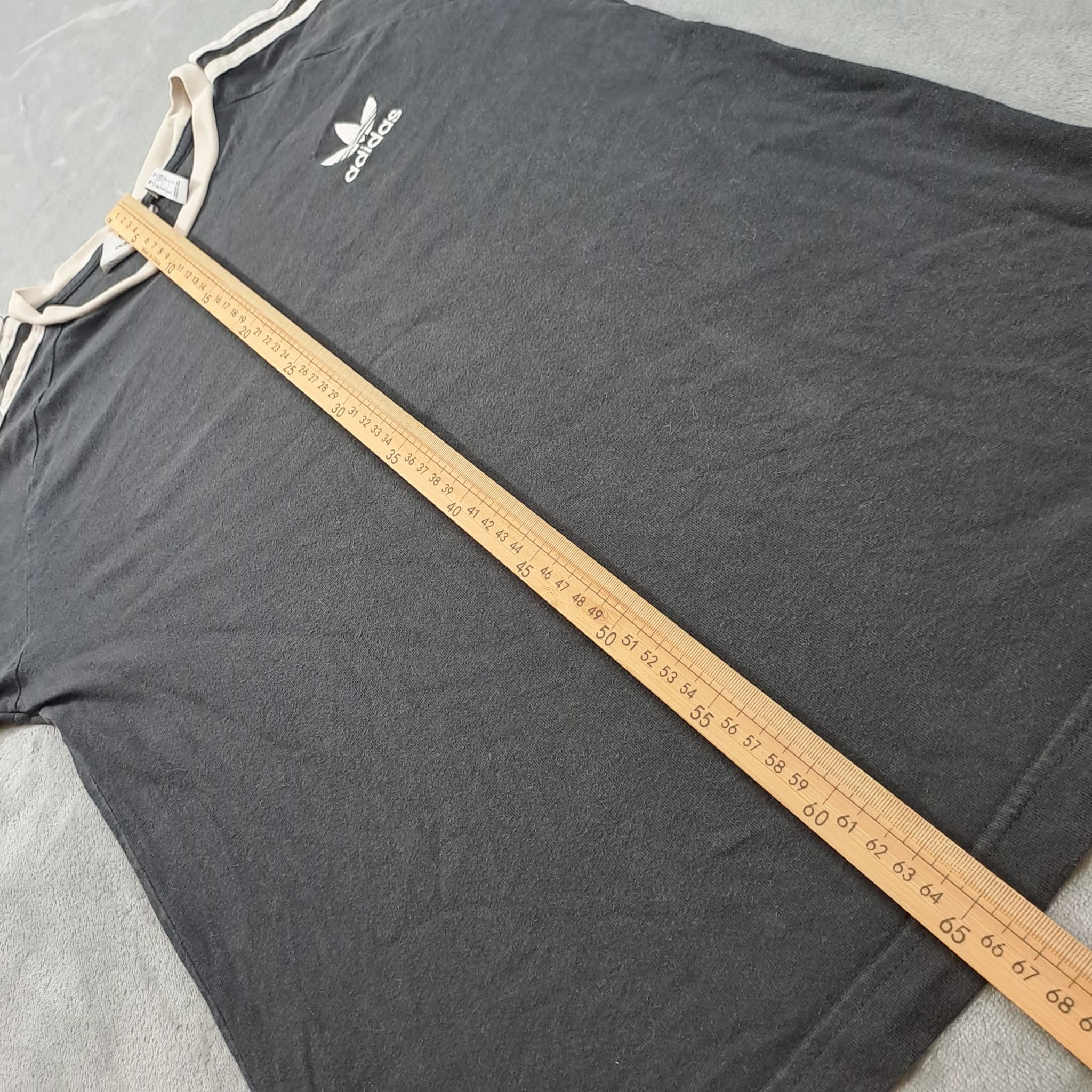Adidas Originals Trefoil Ringer T-Shirt Unisex Size S Black White — photo 6 of 6