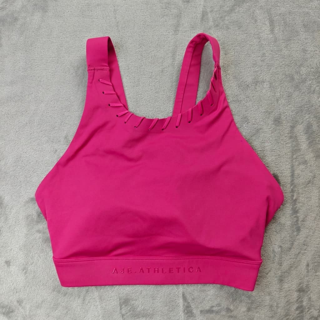 Aje Athletica High Neck Sports Bra Woman's Size 10 - Pink Workout — photo 1 of 8