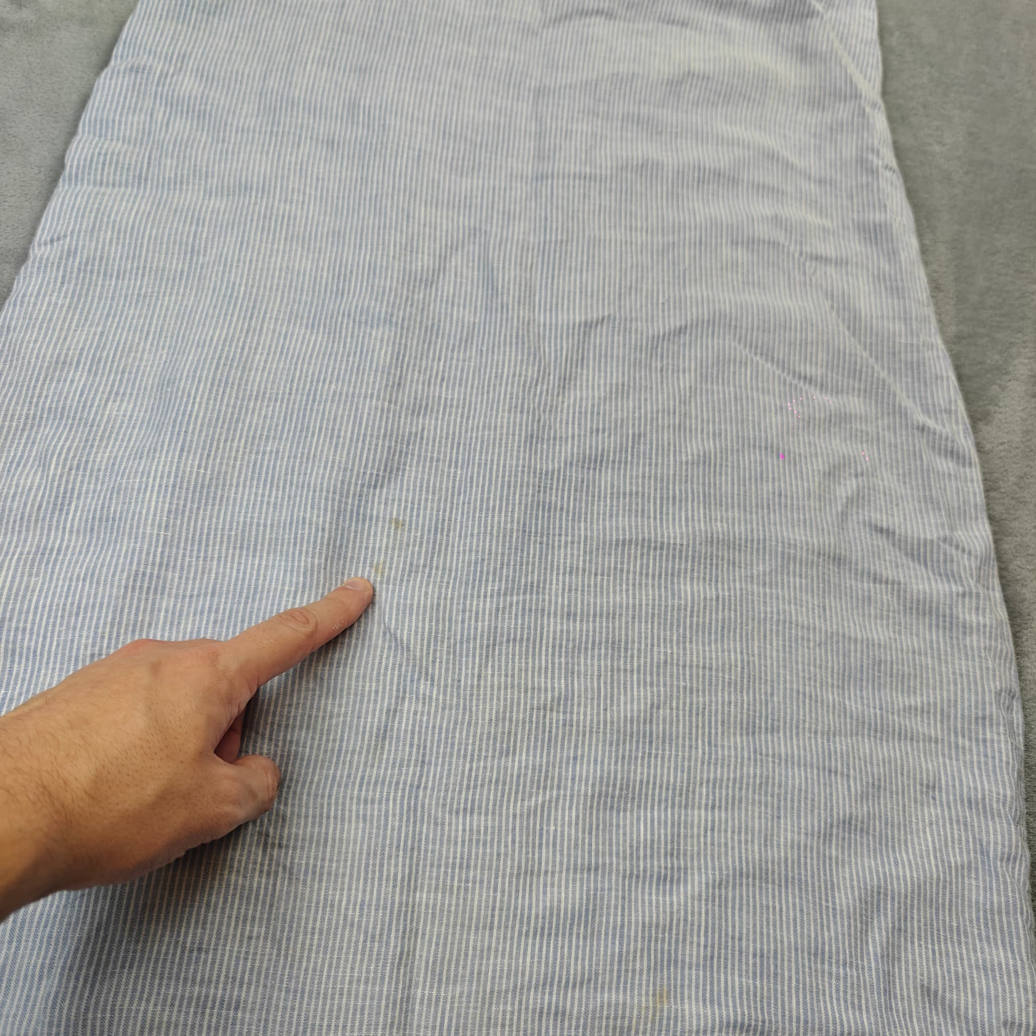 Assembly Label Women's Blue & White Striped 100% Linen Slip Dress Size 6 — photo 9 of 9