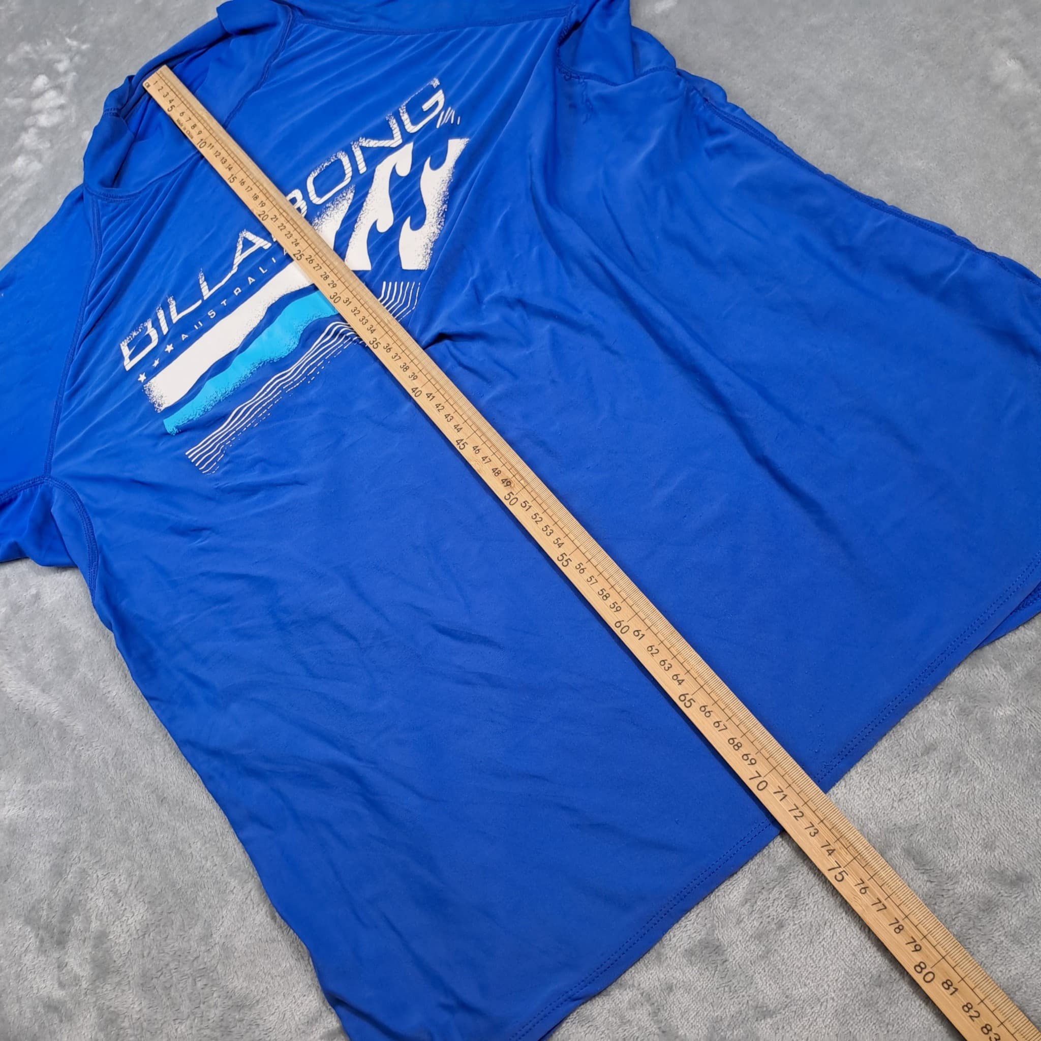 Billabong Men's Blue Short Sleeve Rash Guard Surf Shirt — photo 4 of 4