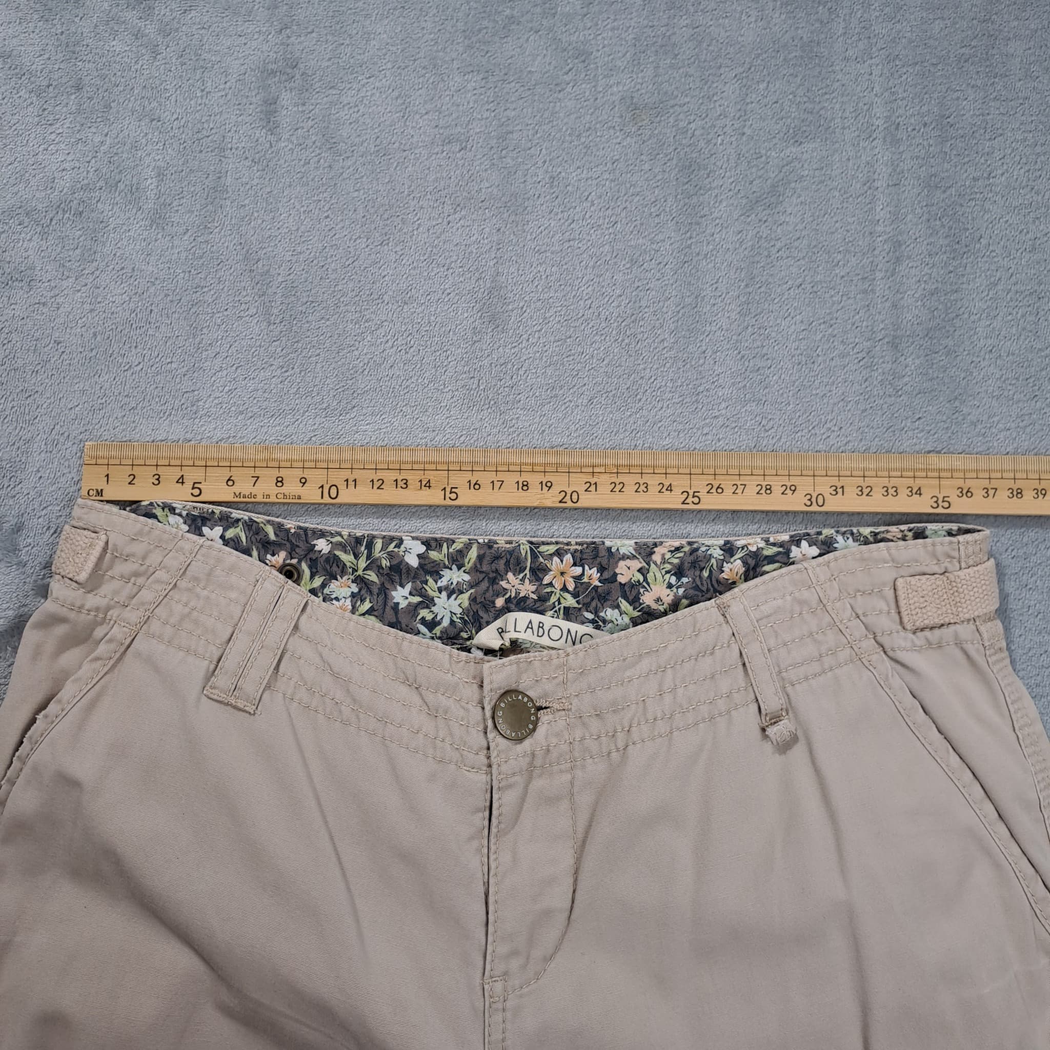 Billabong Women's Cargo Pants Beige 100% Cotton Utility Trousers — photo 5 of 8