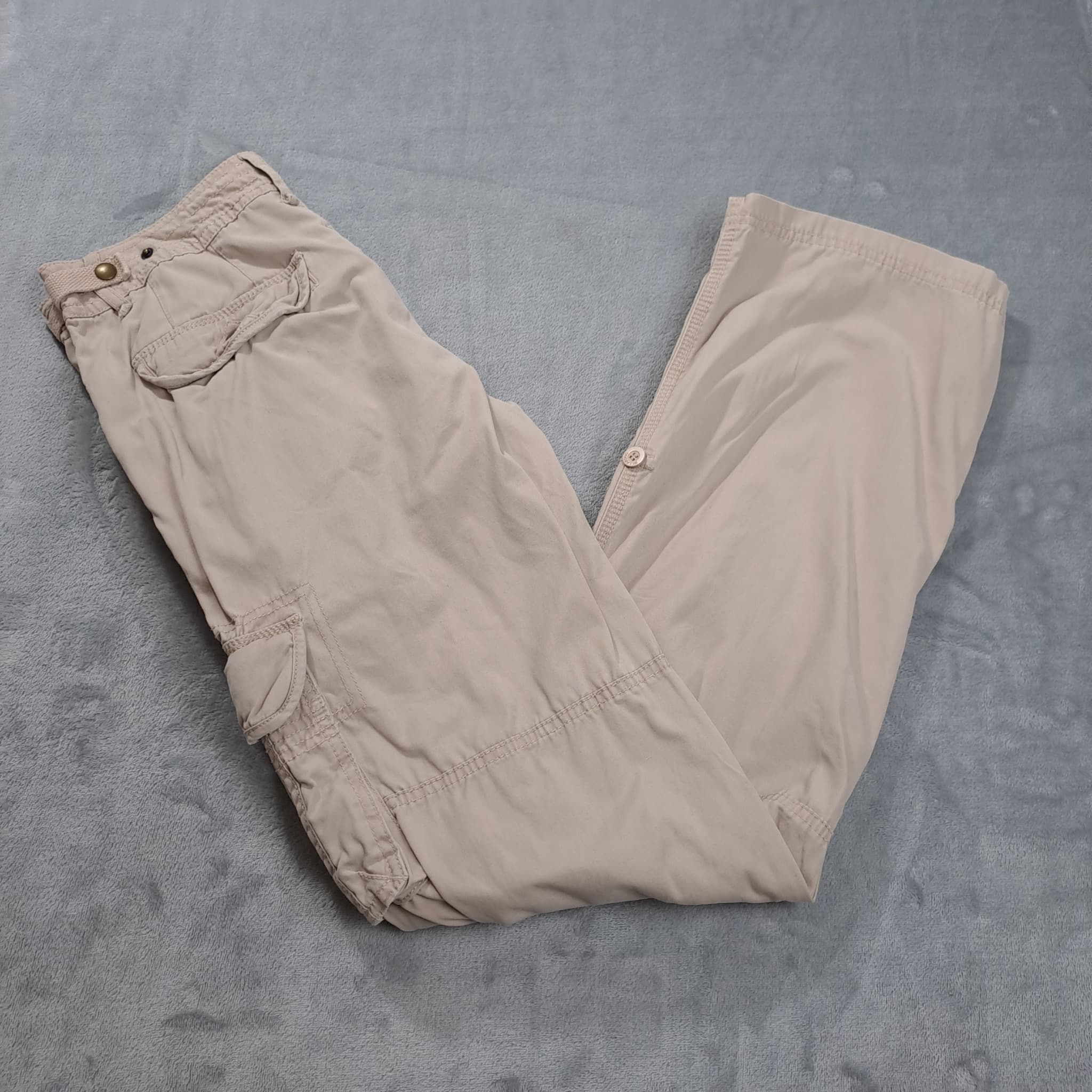 Billabong Women's Cargo Pants Beige 100% Cotton Utility Trousers — photo 1 of 8