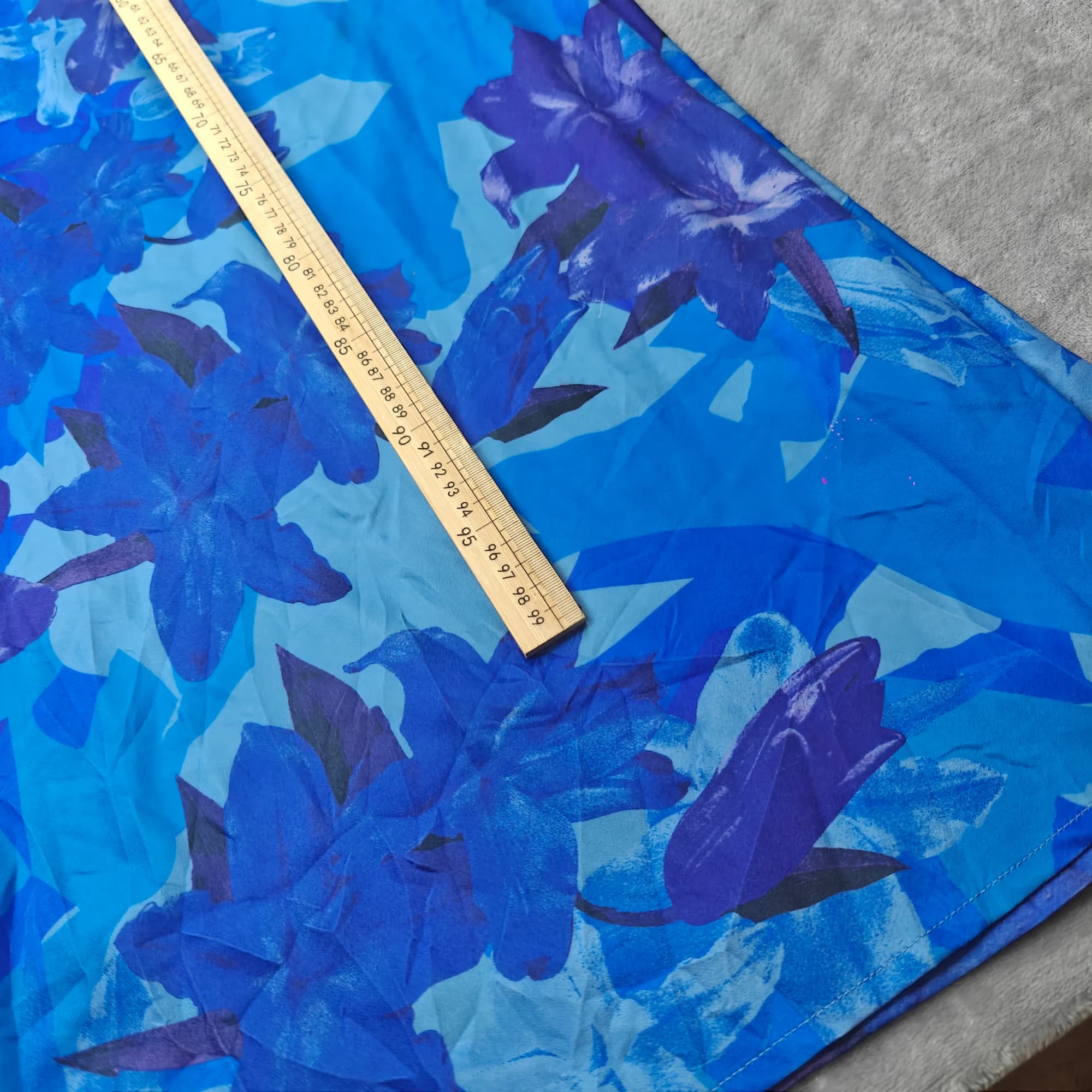 Billy J Blue Floral Strapless Dress Size 6 — photo 7 of 7