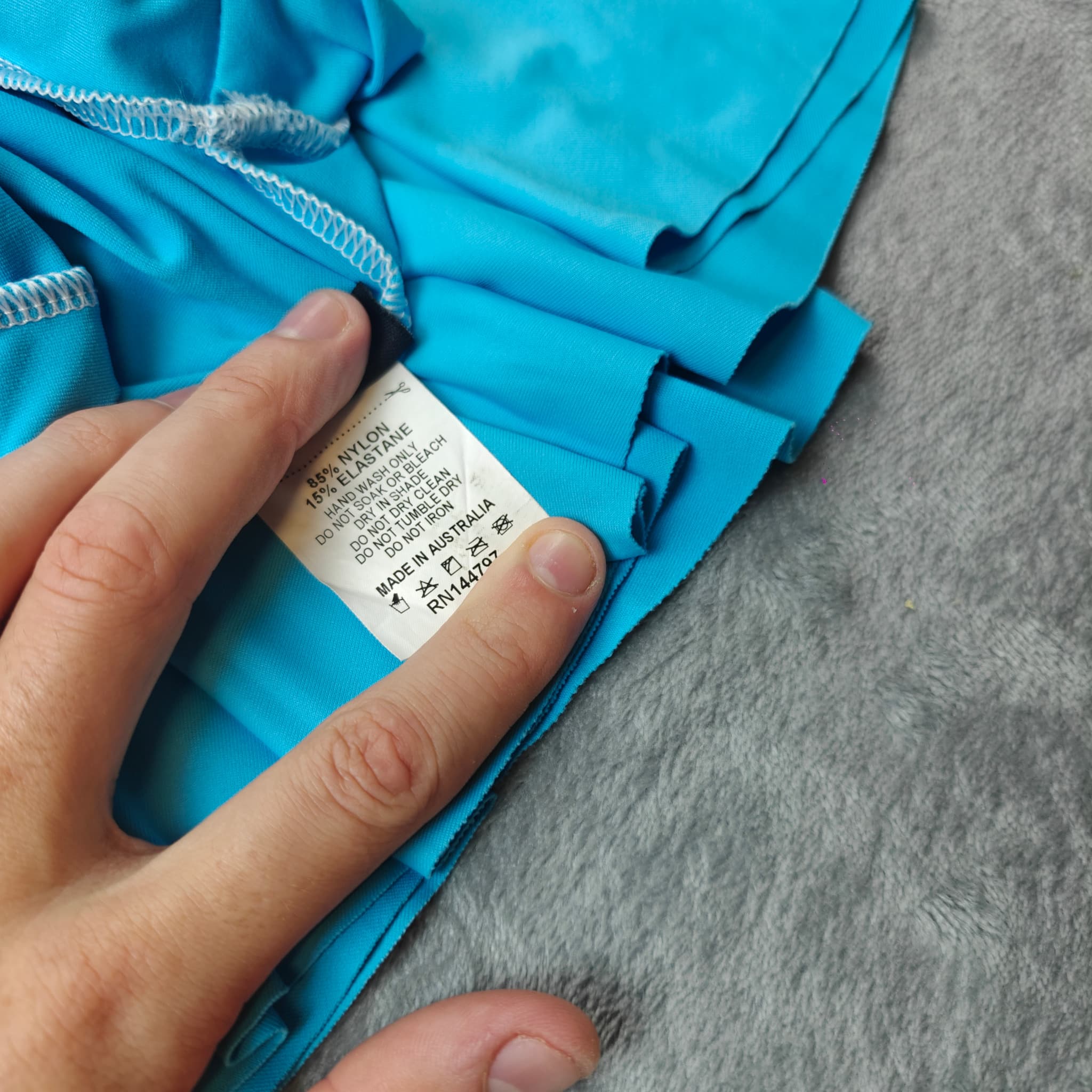 BlackMilk Bright Blue Performance Skater Skirt — photo 6 of 7