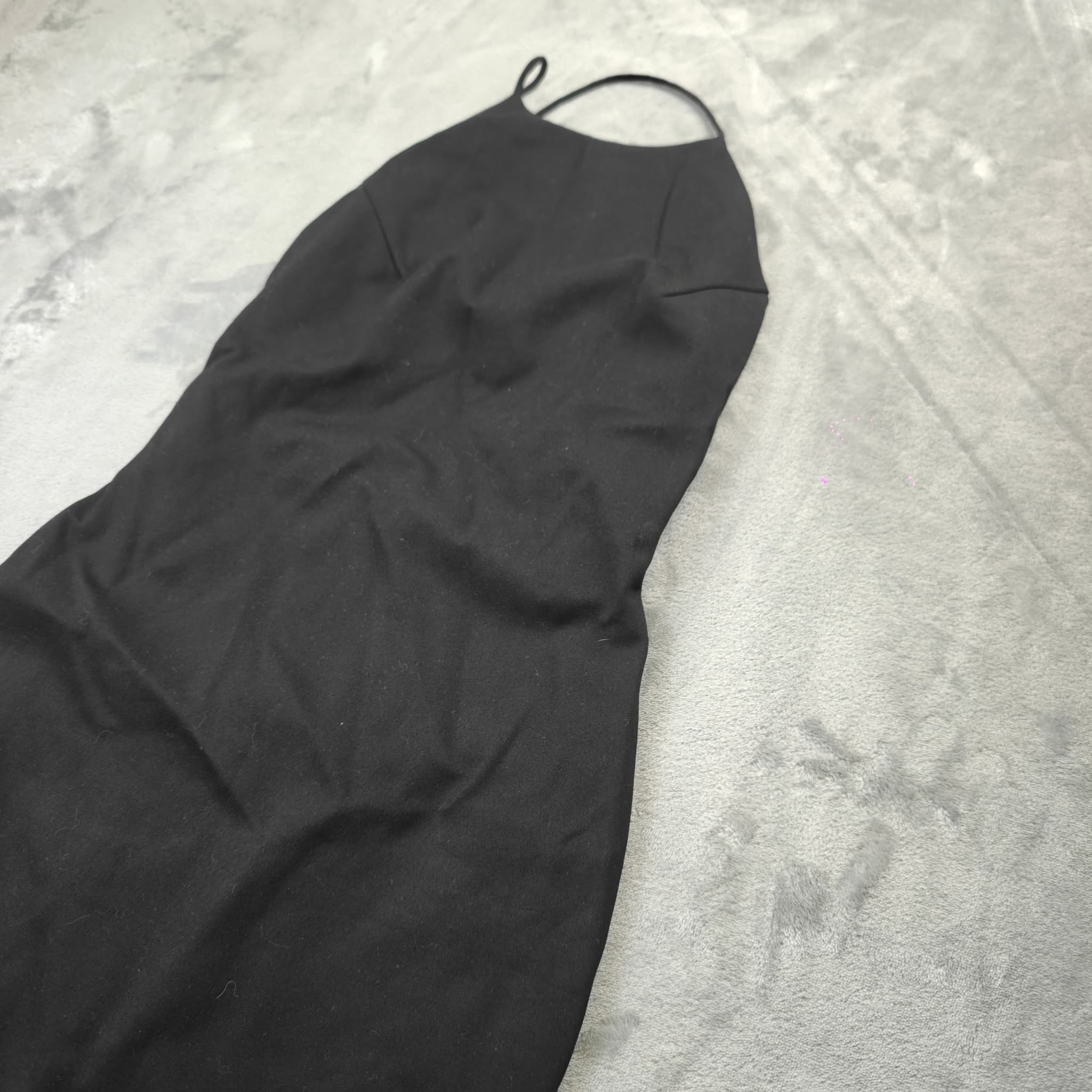 Blessed Are The Meek Black Halter Neck Bodycon Midi Dress — photo 2 of 8
