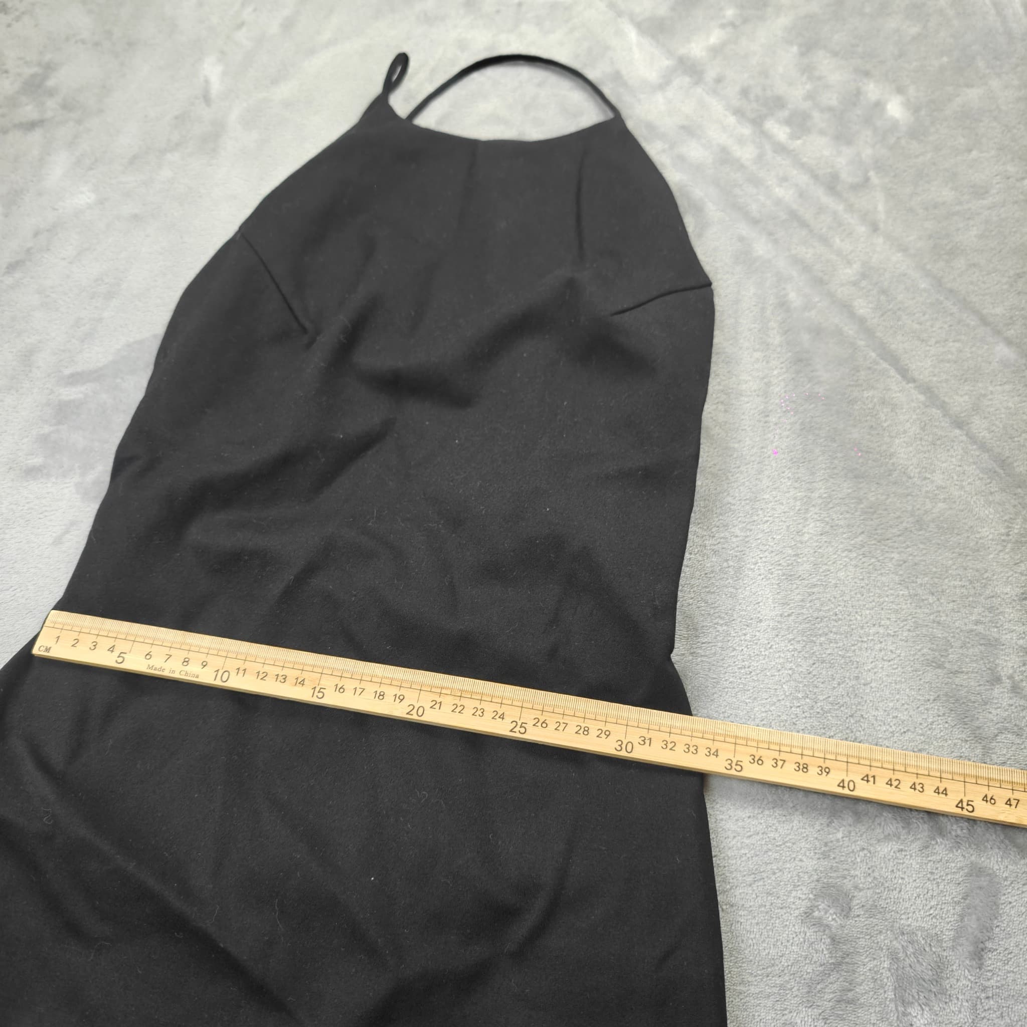 Blessed Are The Meek Black Halter Neck Bodycon Midi Dress — photo 4 of 8