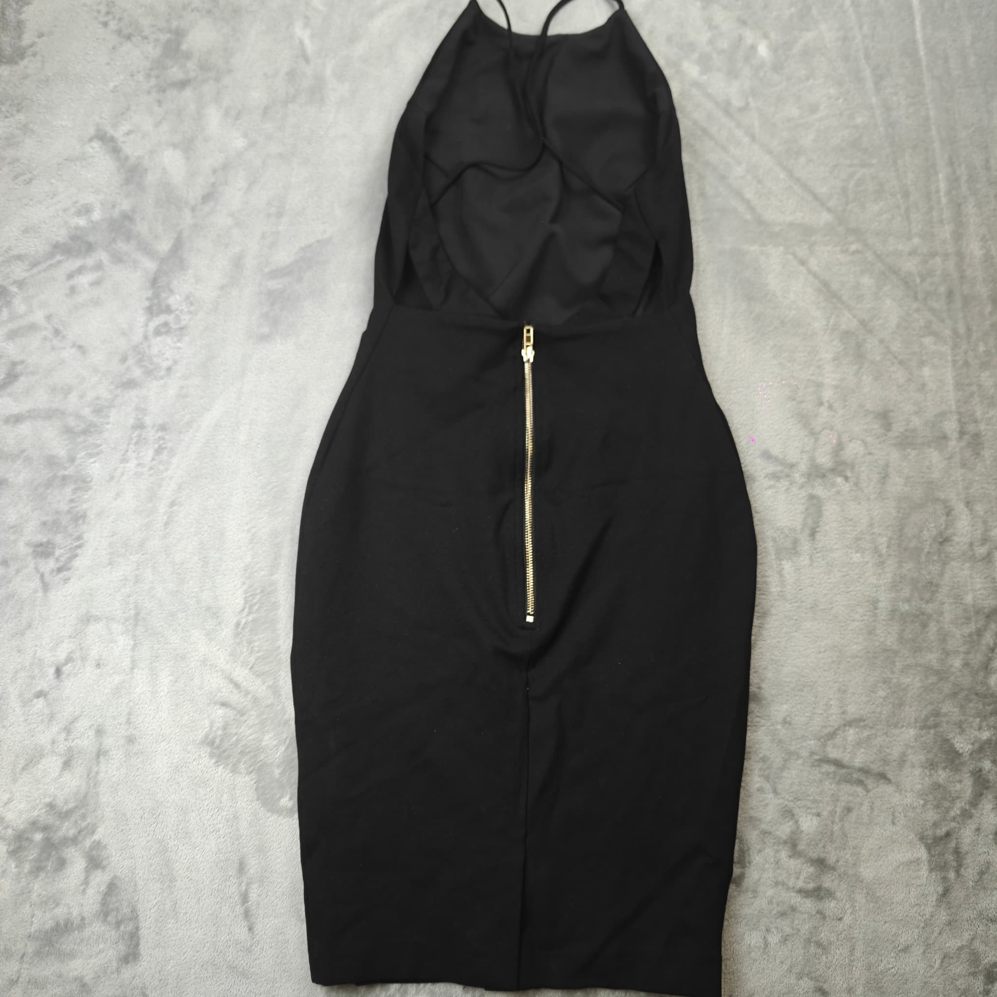 Blessed Are The Meek Black Halter Neck Bodycon Midi Dress — photo 8 of 8