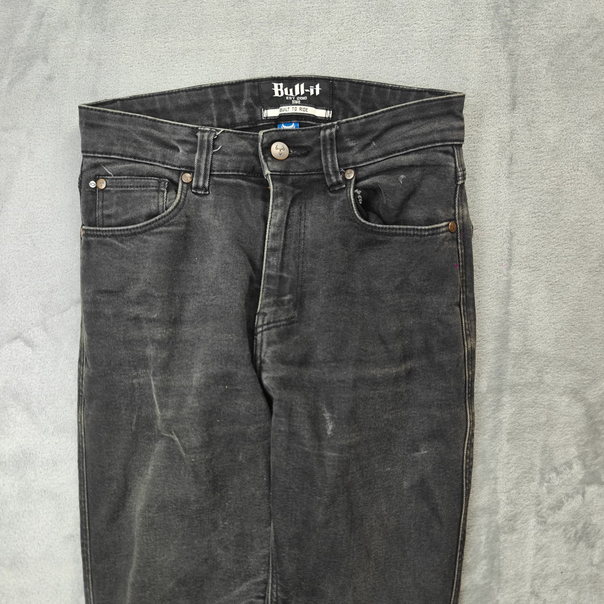 Bull-it Washed Denim Jeans Woman's Black Motorcycle Riding Gear — photo 1 of 10