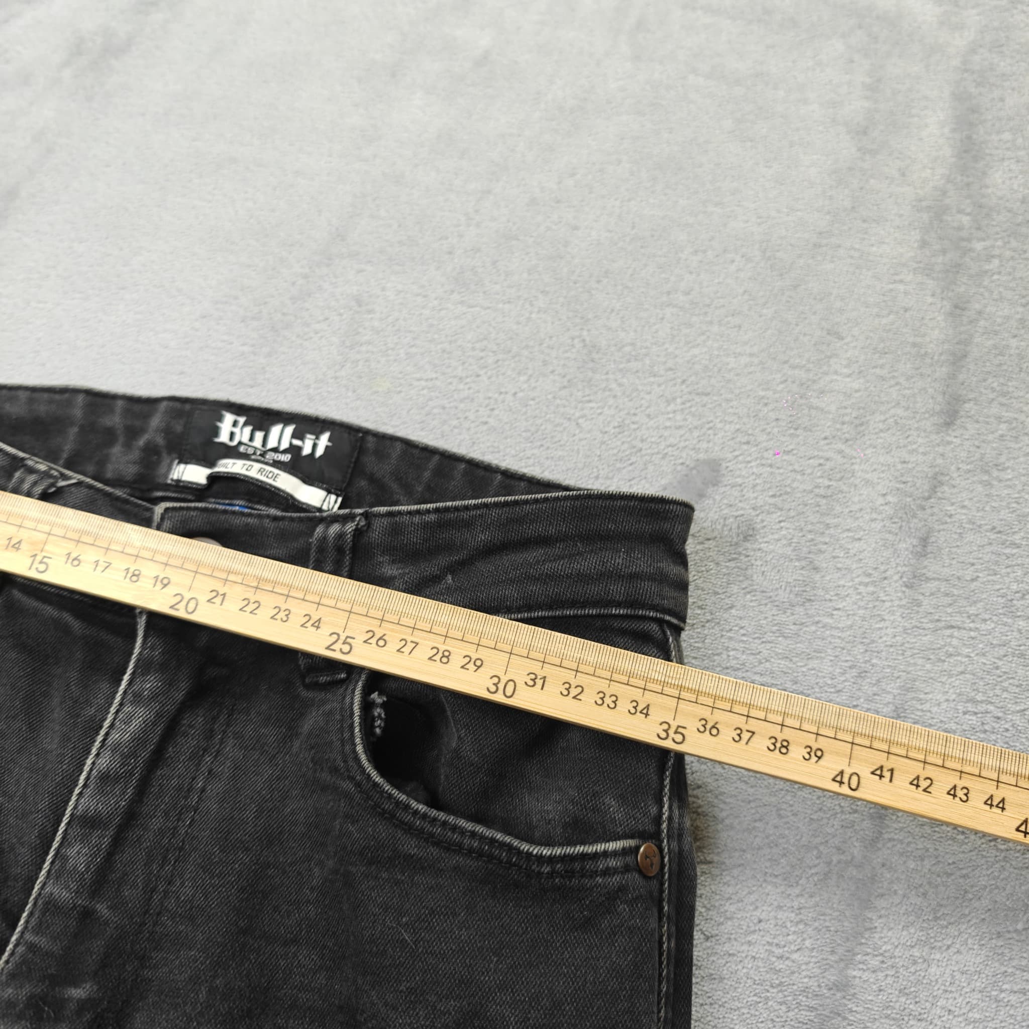 Bull-it Washed Denim Jeans Woman's Black Motorcycle Riding Gear — photo 4 of 10