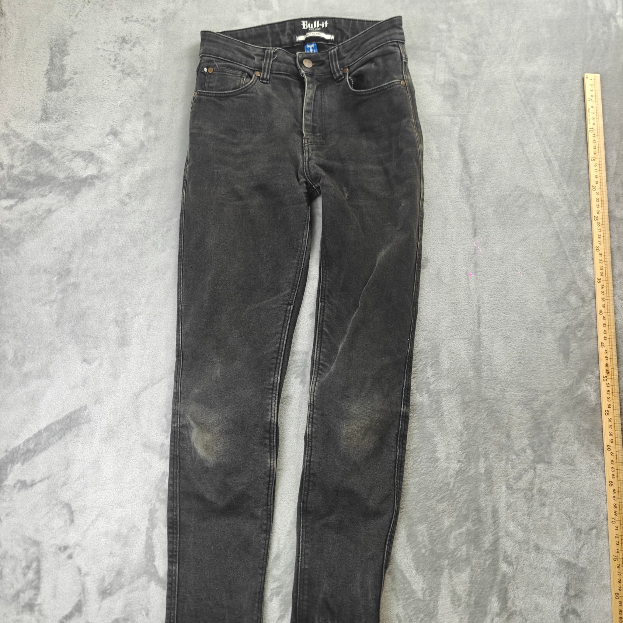 Bull-it Washed Denim Jeans Woman's Black Motorcycle Riding Gear — photo 7 of 10