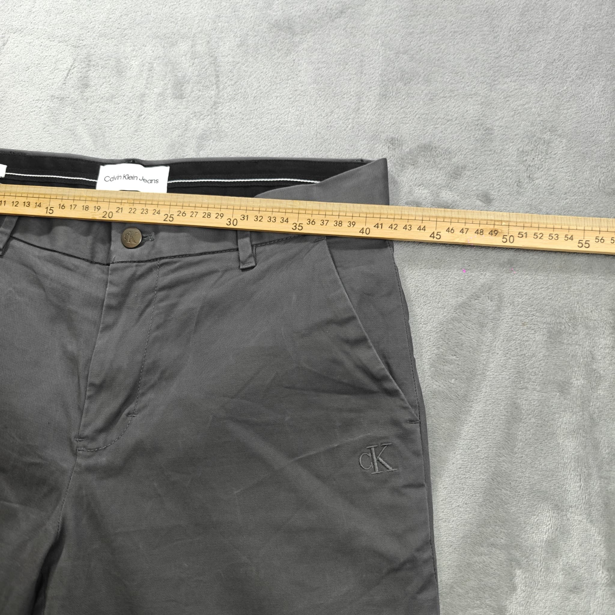 Calvin Klein Jeans Jeans Jeans Men's Slim Fit Chino Pants Grey Size 32 — photo 3 of 7