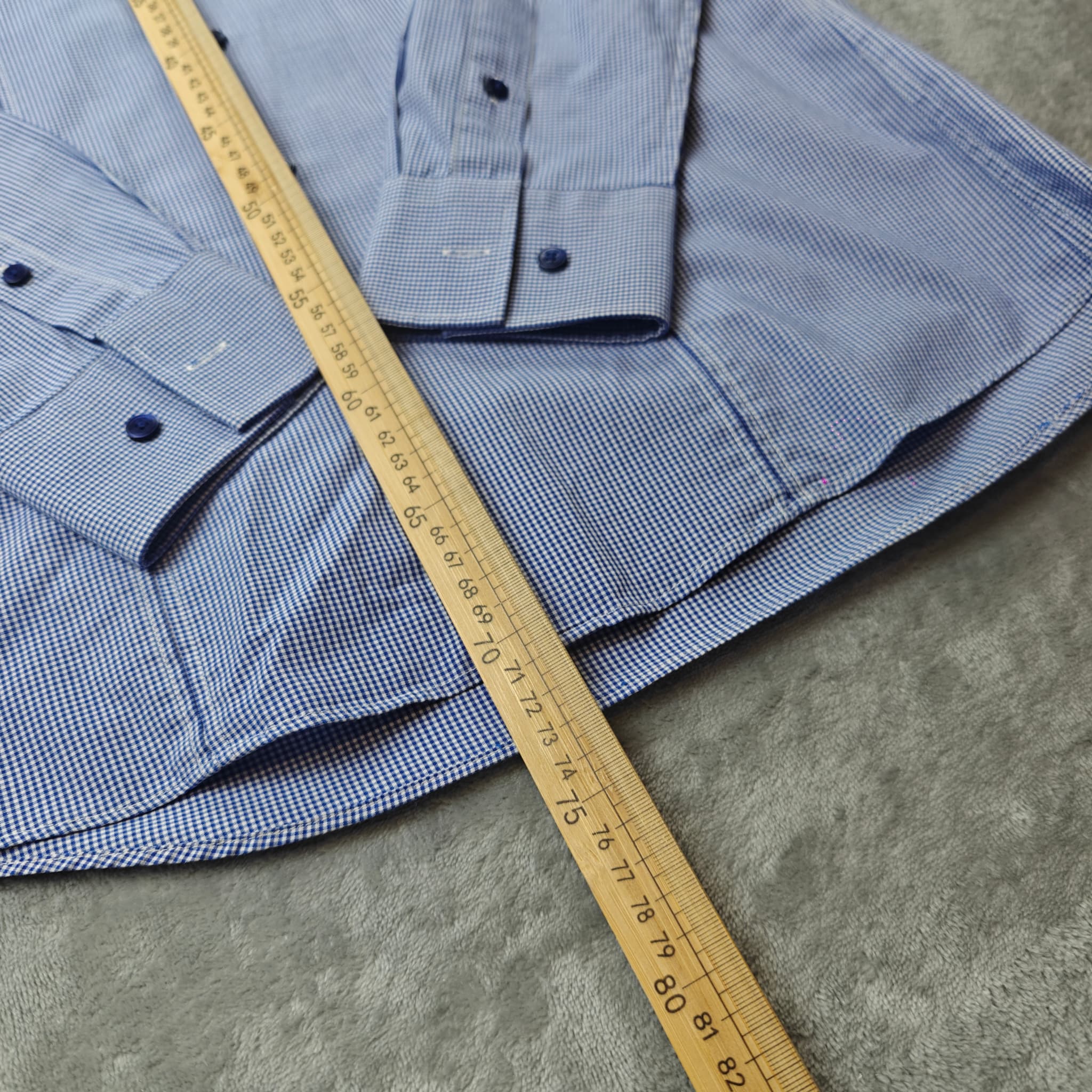 Calvin Klein Men's Slim Fit Easy Iron Gingham Dress Shirt — photo 5 of 7