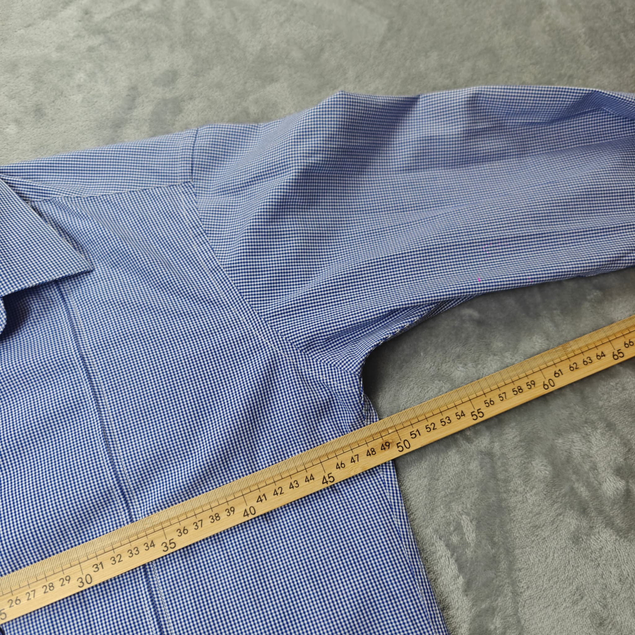Calvin Klein Men's Slim Fit Easy Iron Gingham Dress Shirt — photo 6 of 7