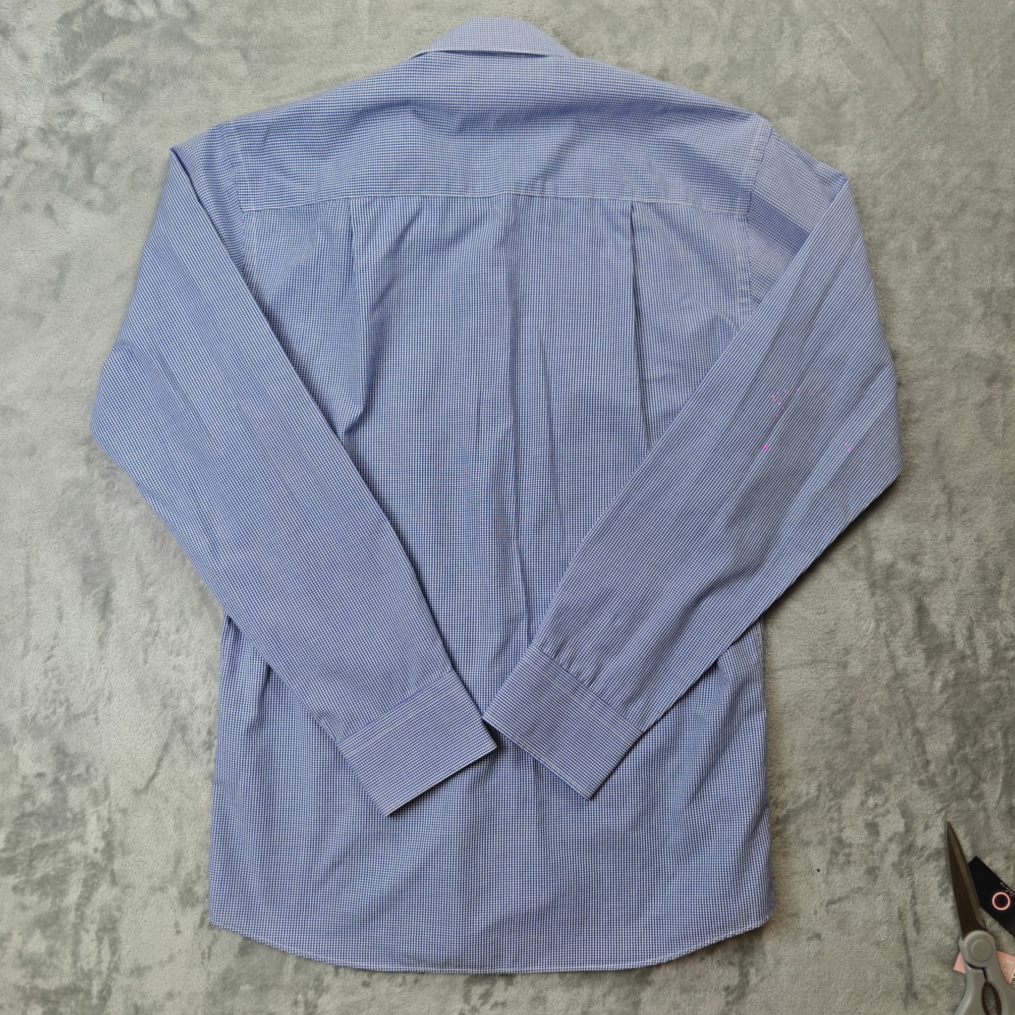 Calvin Klein Men's Slim Fit Easy Iron Gingham Dress Shirt — photo 7 of 7