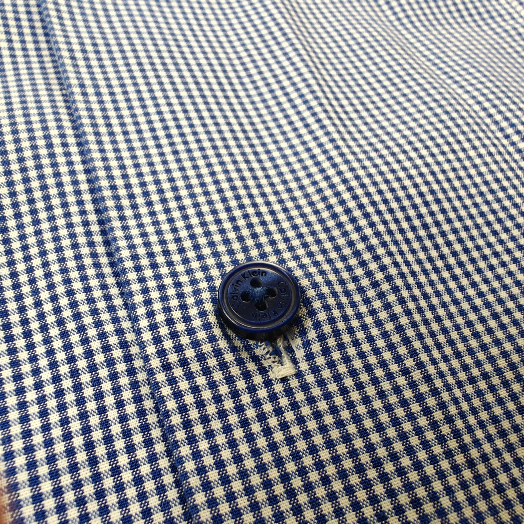 Calvin Klein Men's Slim Fit Easy Iron Gingham Dress Shirt — photo 4 of 7
