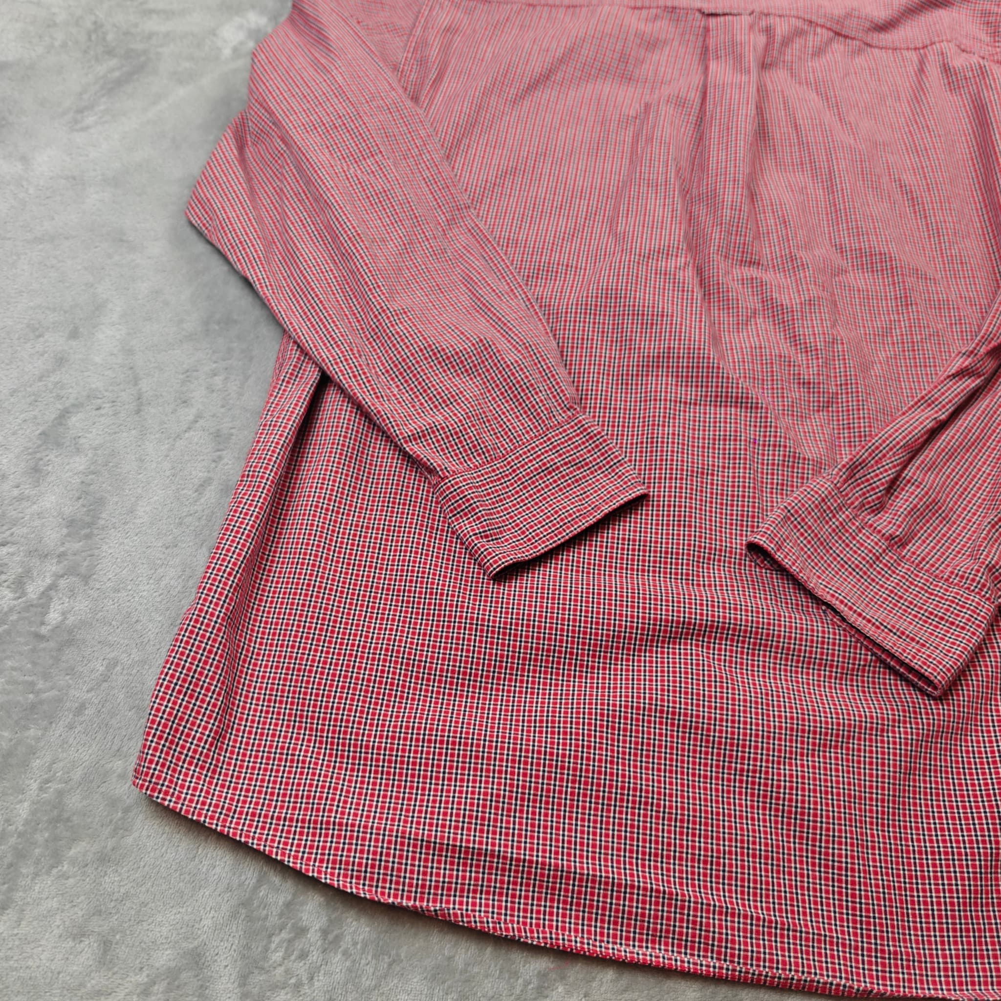 Chaps Men's Long Sleeve Button-Down Plaid Shirt Red Blue Size Large — photo 8 of 8