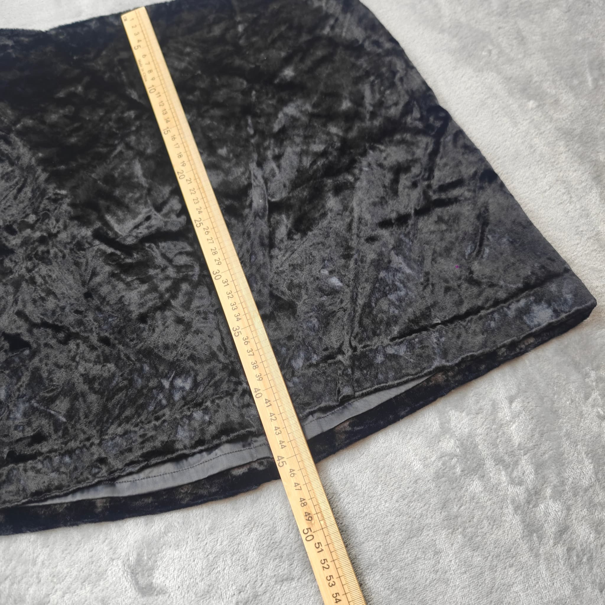 Country Road Black Crushed Velvet Mini Skirt — photo 2 of 6