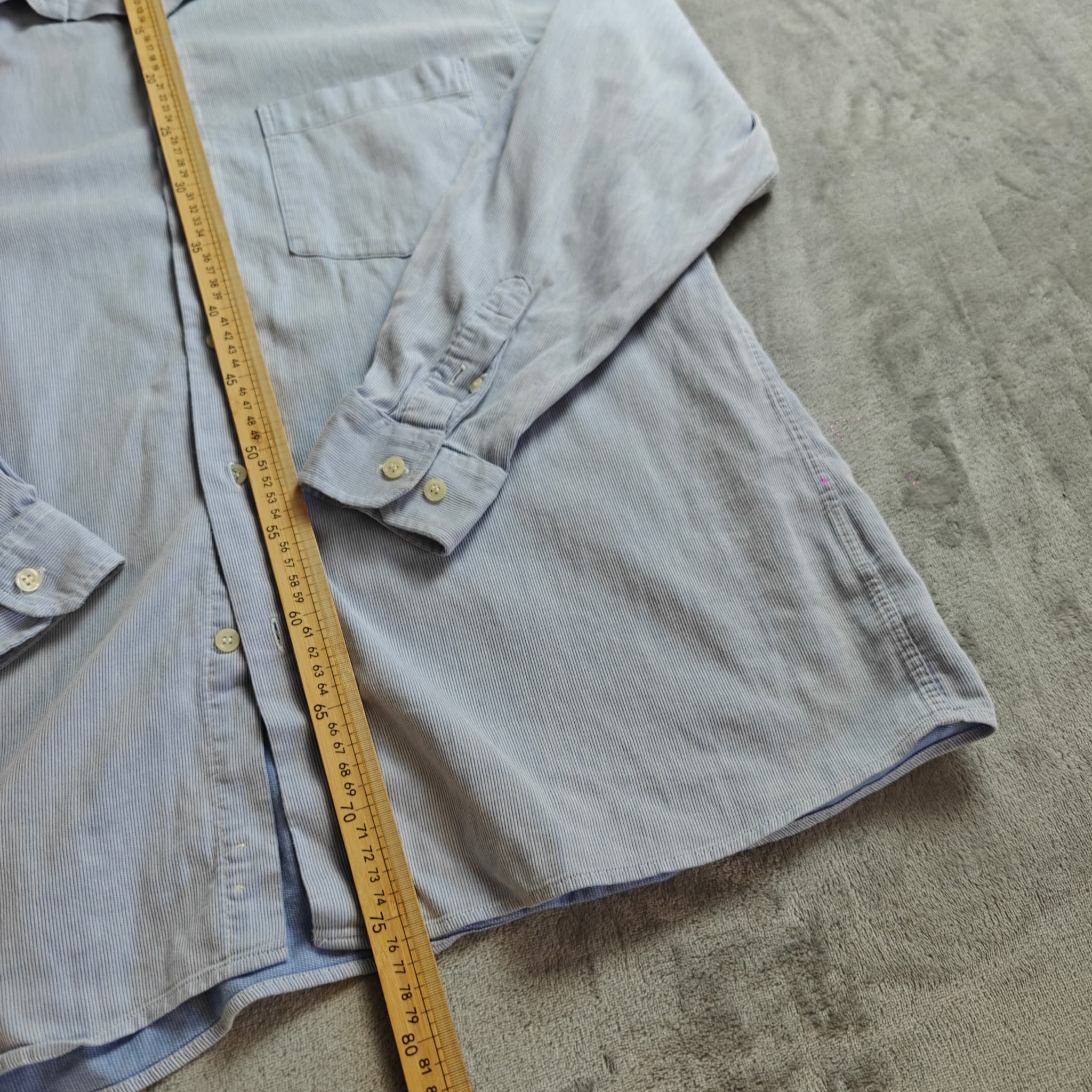 Country Road Men's Long Sleeve Button-Up Shirt Light Blue Size M — photo 4 of 8