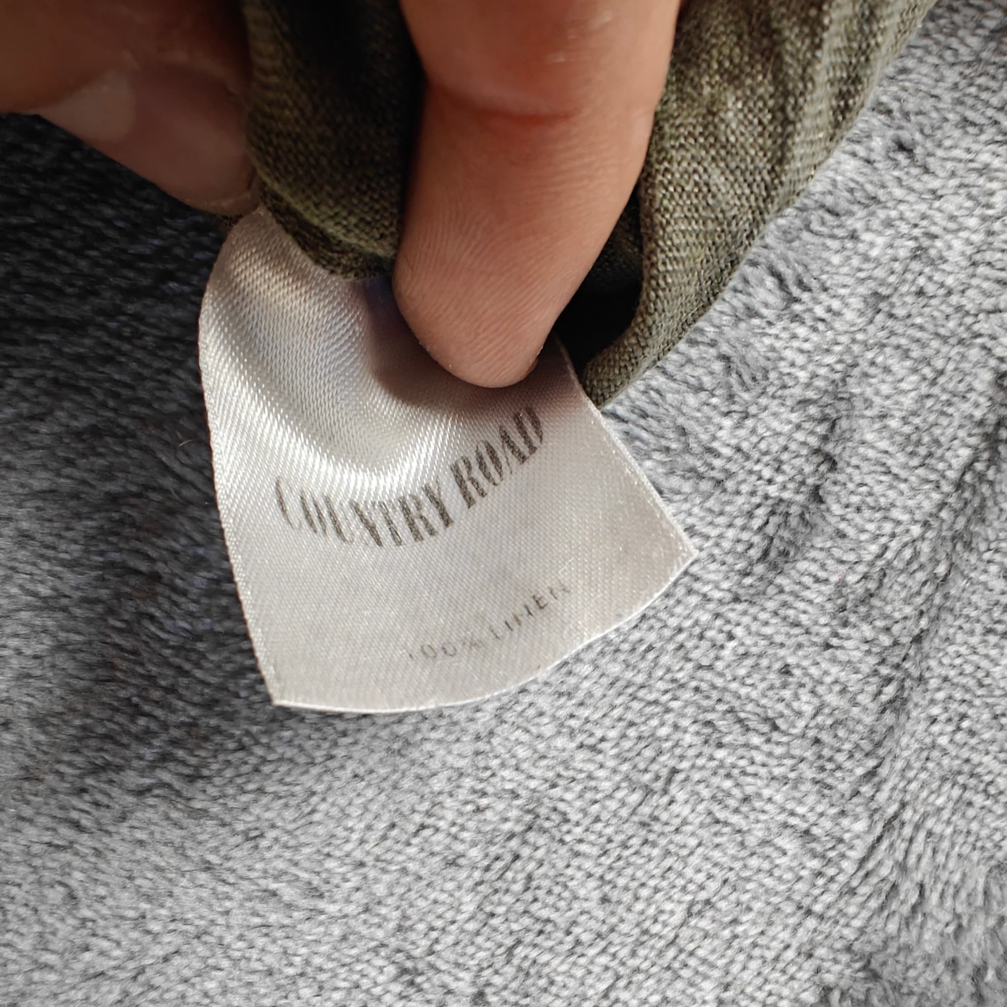 Country Road Men's Long Sleeve Linen Shirt Beige Size Small — photo 6 of 7