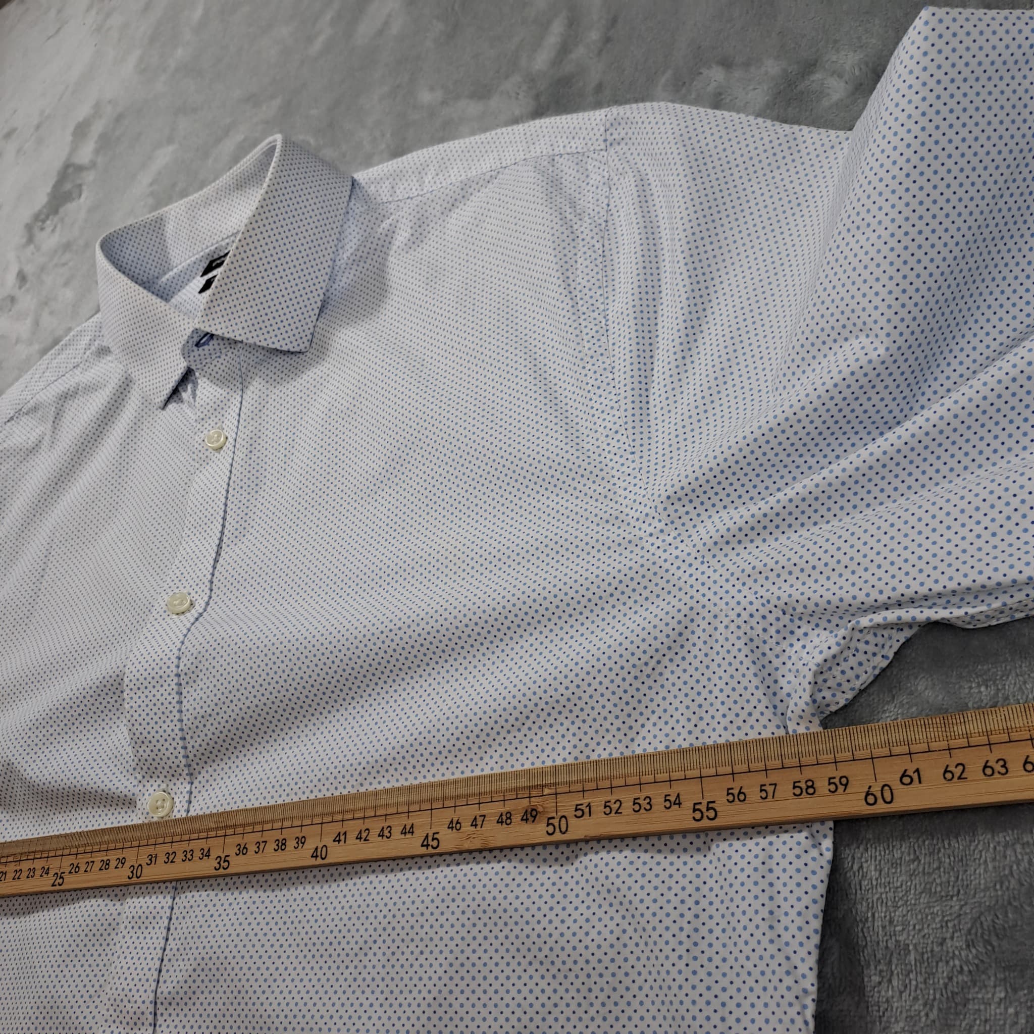 Country Road Men's Slim Fit Egyptian Cotton Dot Print Shirt XXL — photo 6 of 7