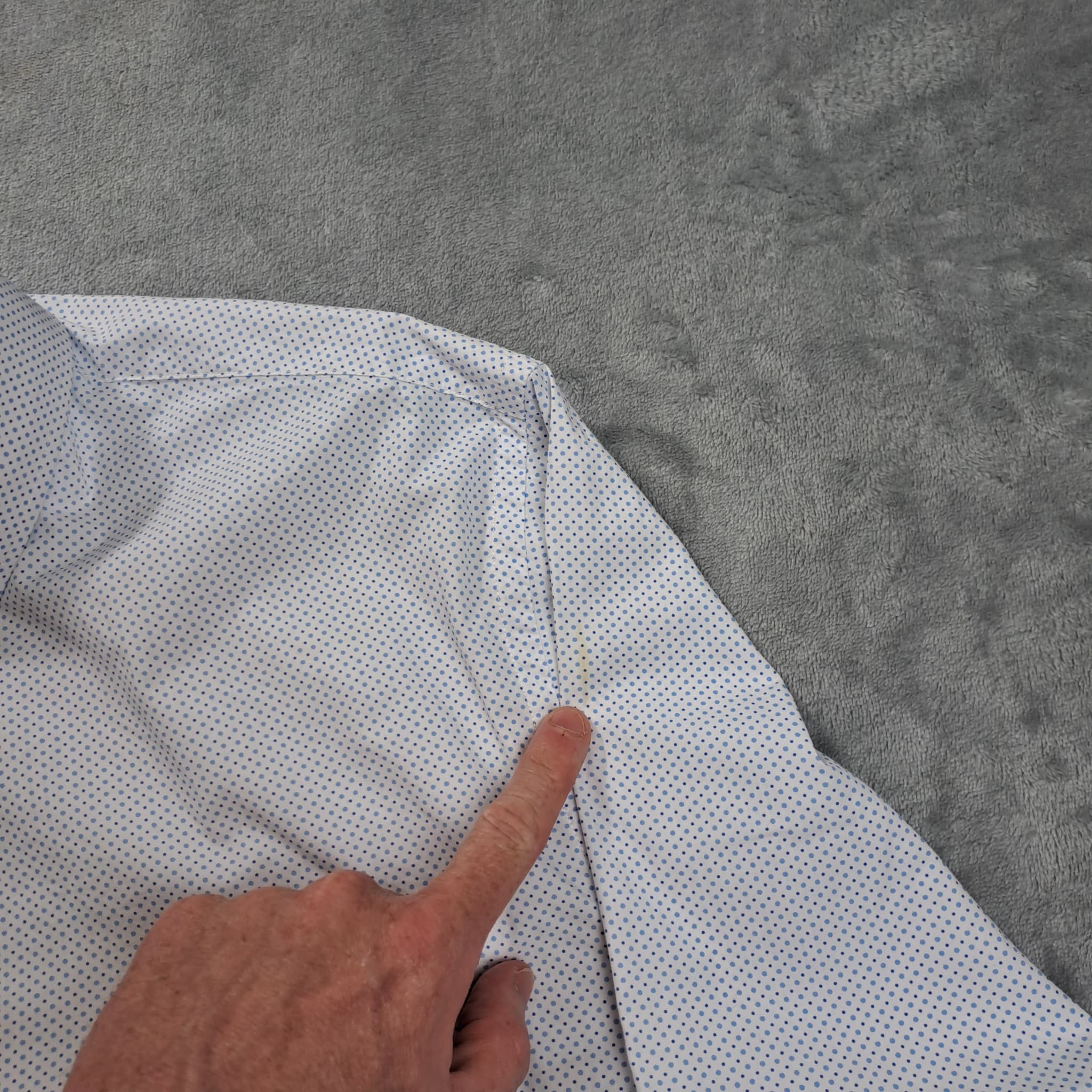 Country Road Men's Slim Fit Egyptian Cotton Dot Print Shirt XXL — photo 4 of 7