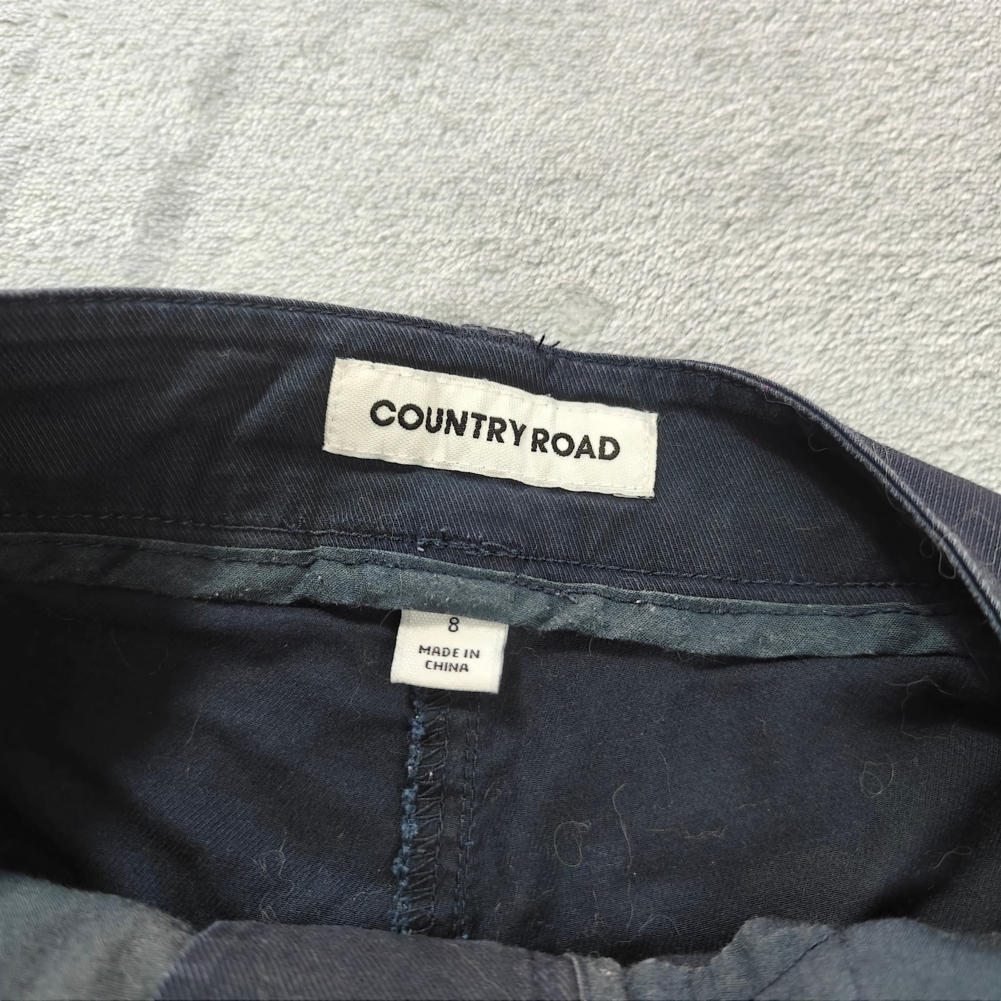Country Road Women's Black Cotton Chino Shorts Size 8 — photo 2 of 6