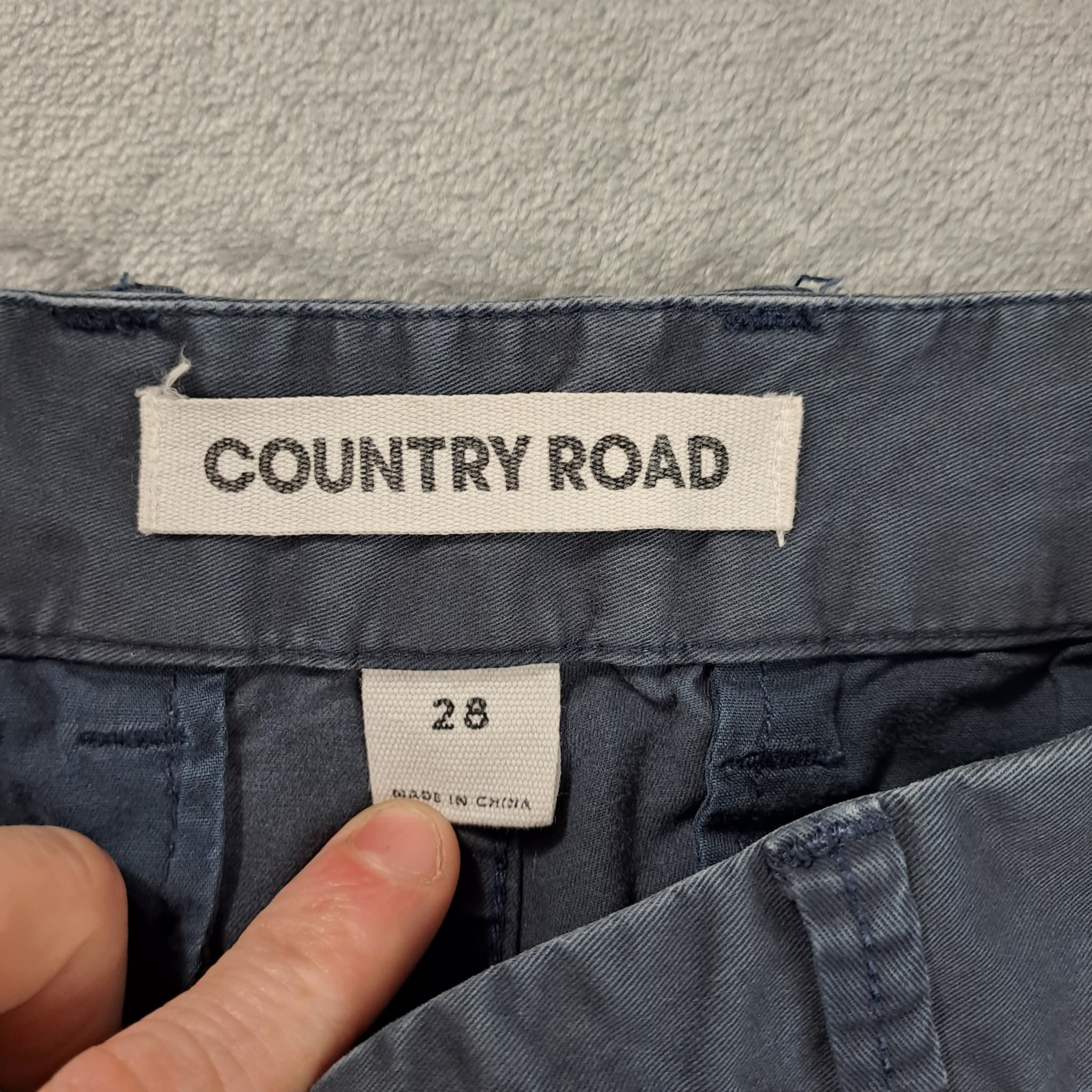 Country Road Women's Chino Pants Size 28 Dark Grey Cotton Blend — photo 3 of 7