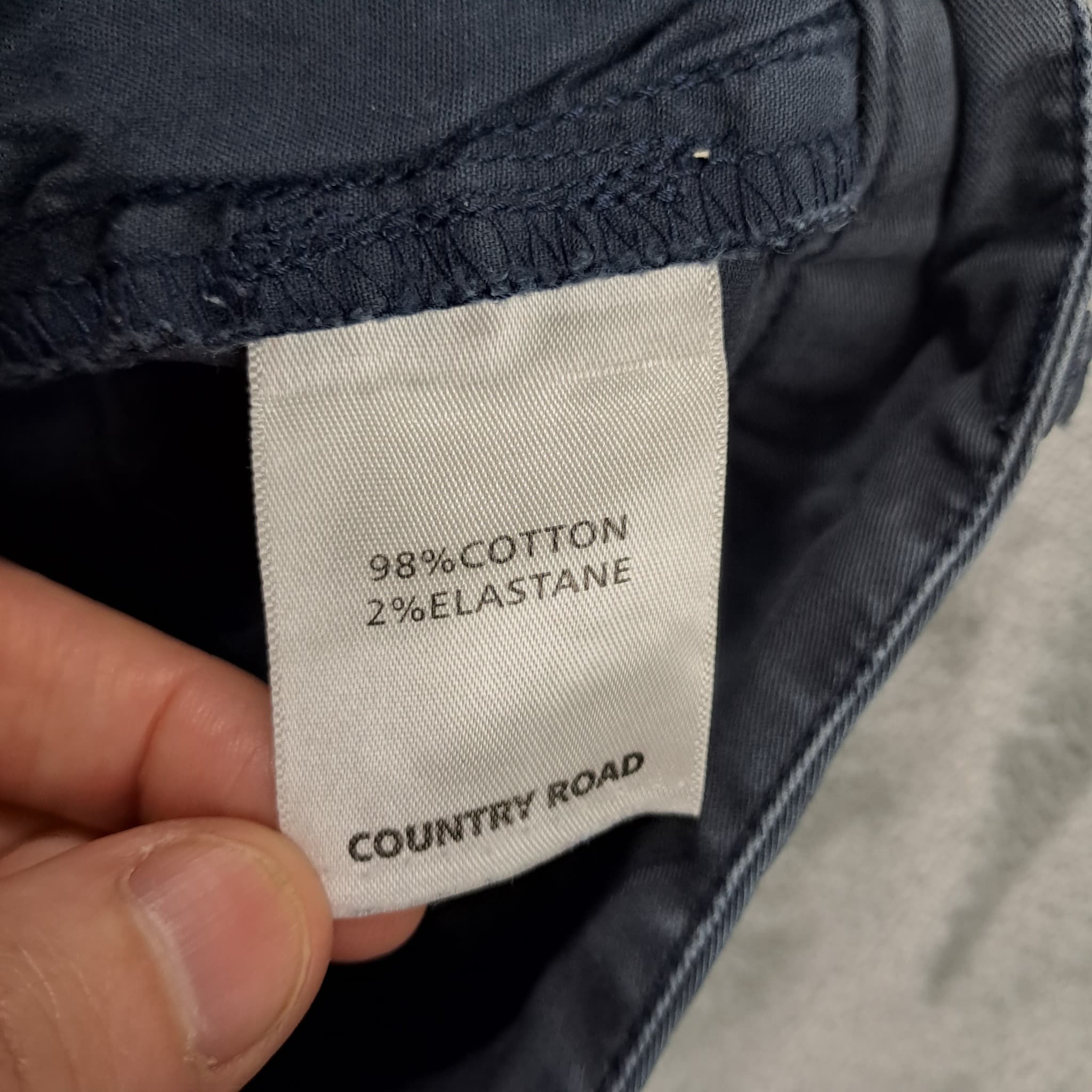 Country Road Women's Chino Pants Size 28 Dark Grey Cotton Blend — photo 7 of 7