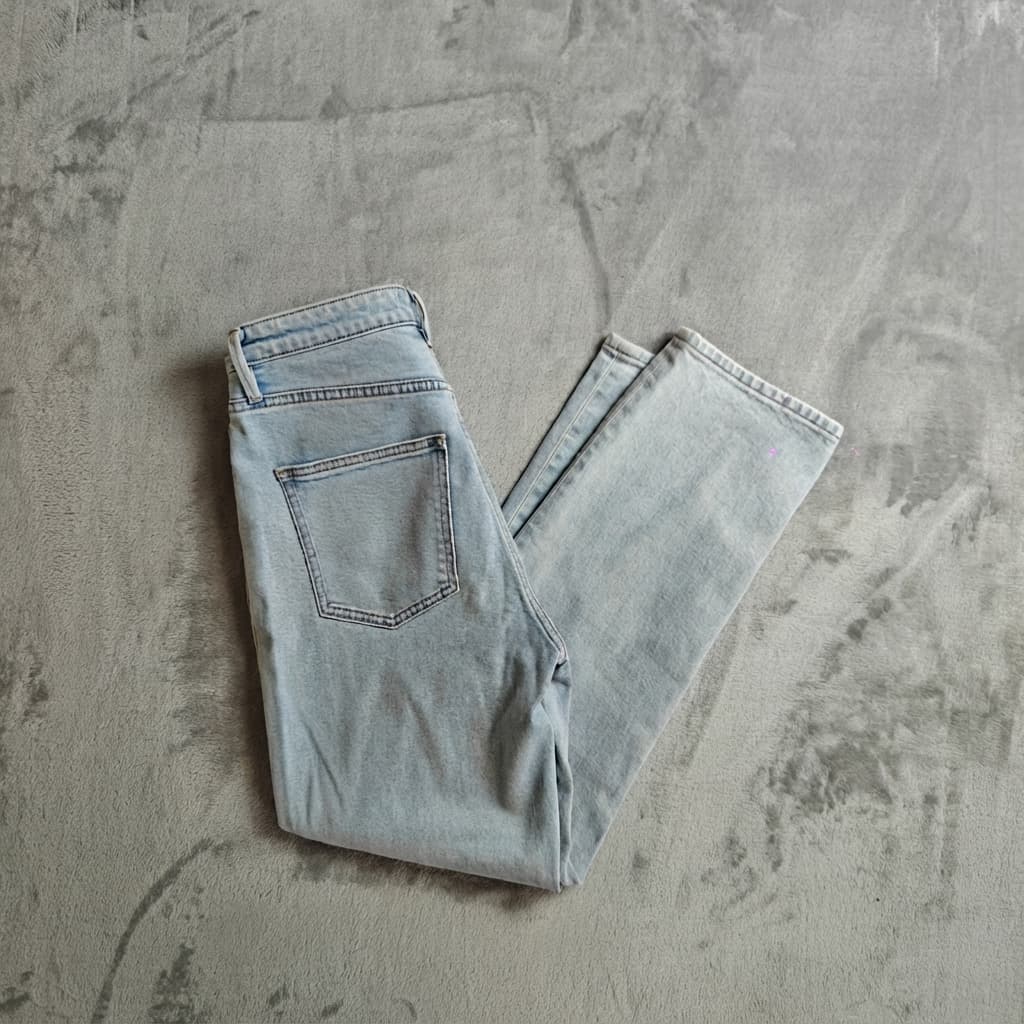 Country Road Women's High Waist Straight Leg Jeans Light Blue Size 10 — photo 1 of 9