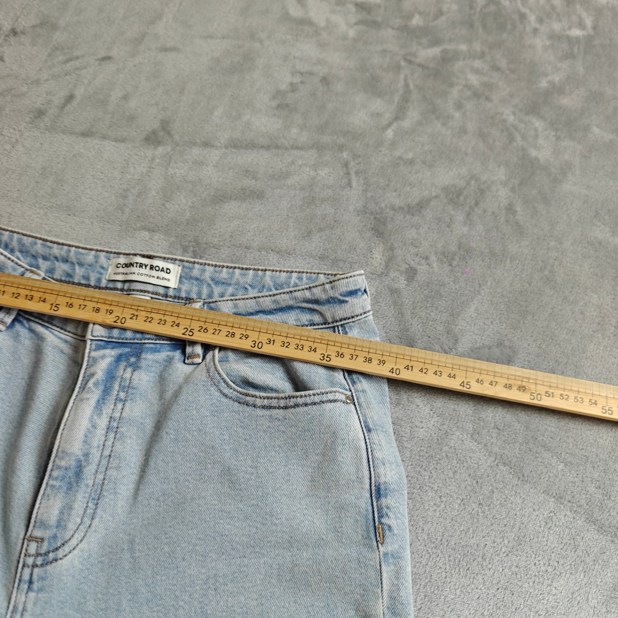 Country Road Women's High Waist Straight Leg Jeans Light Blue Size 10 — photo 5 of 9