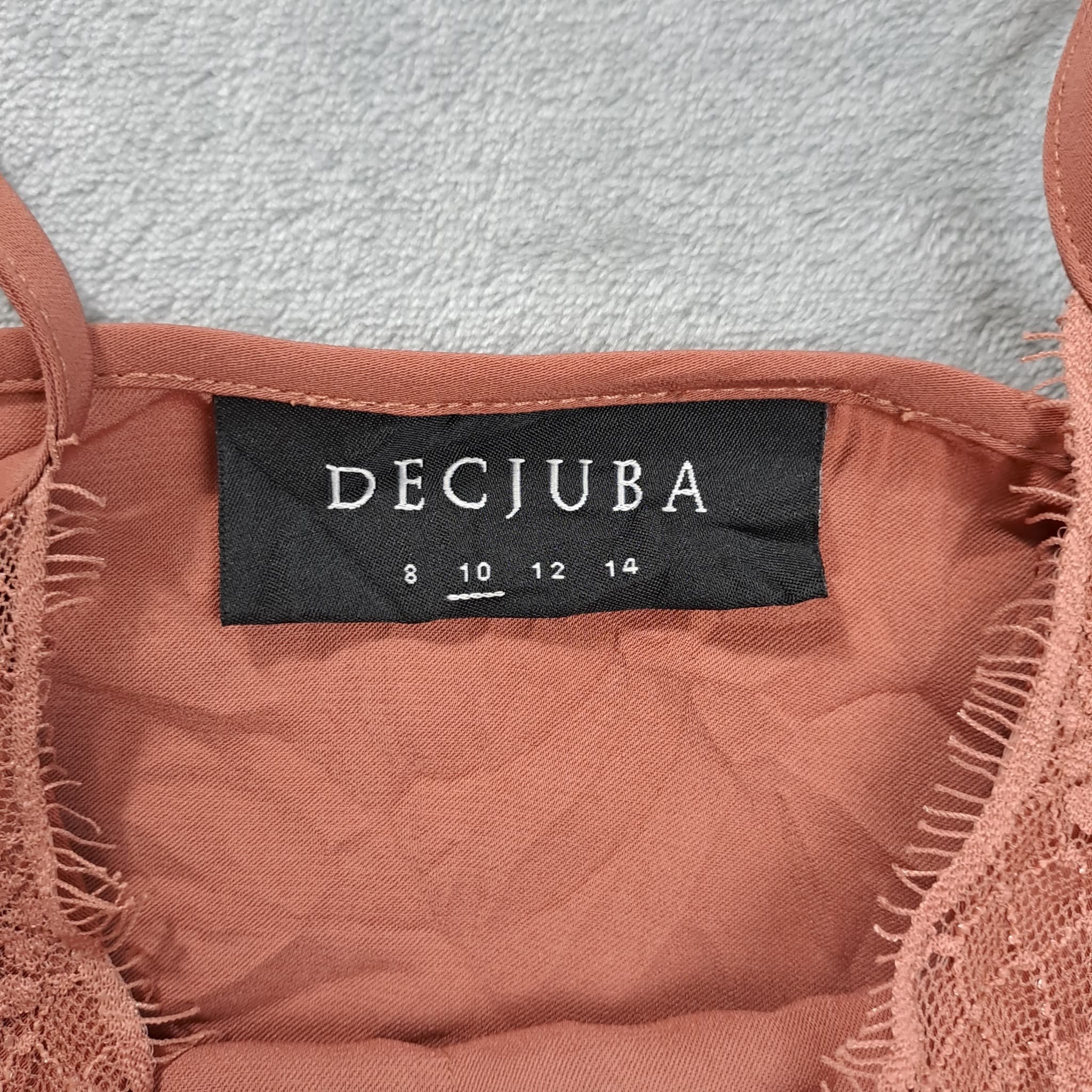Decjuba Women's Lace Trim Camisole Tank Top Size 10 Dusty Pink Cami — photo 2 of 8