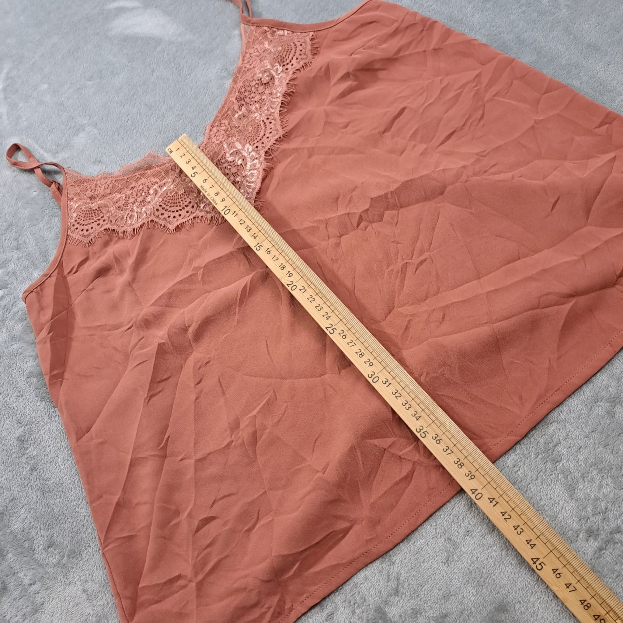 Decjuba Women's Lace Trim Camisole Tank Top Size 10 Dusty Pink Cami — photo 4 of 8