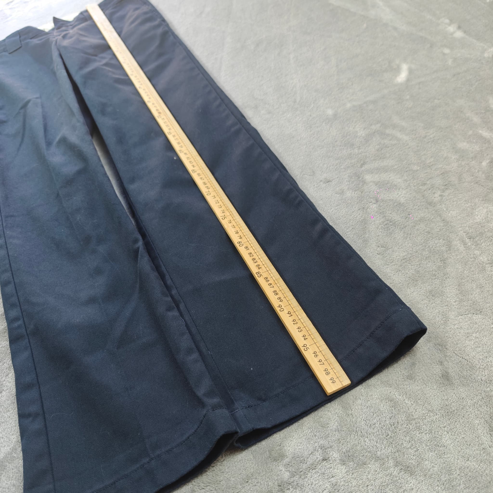 Dickies Slim Straight Work Pants Men's Size 28x32 Navy Blue — photo 5 of 7