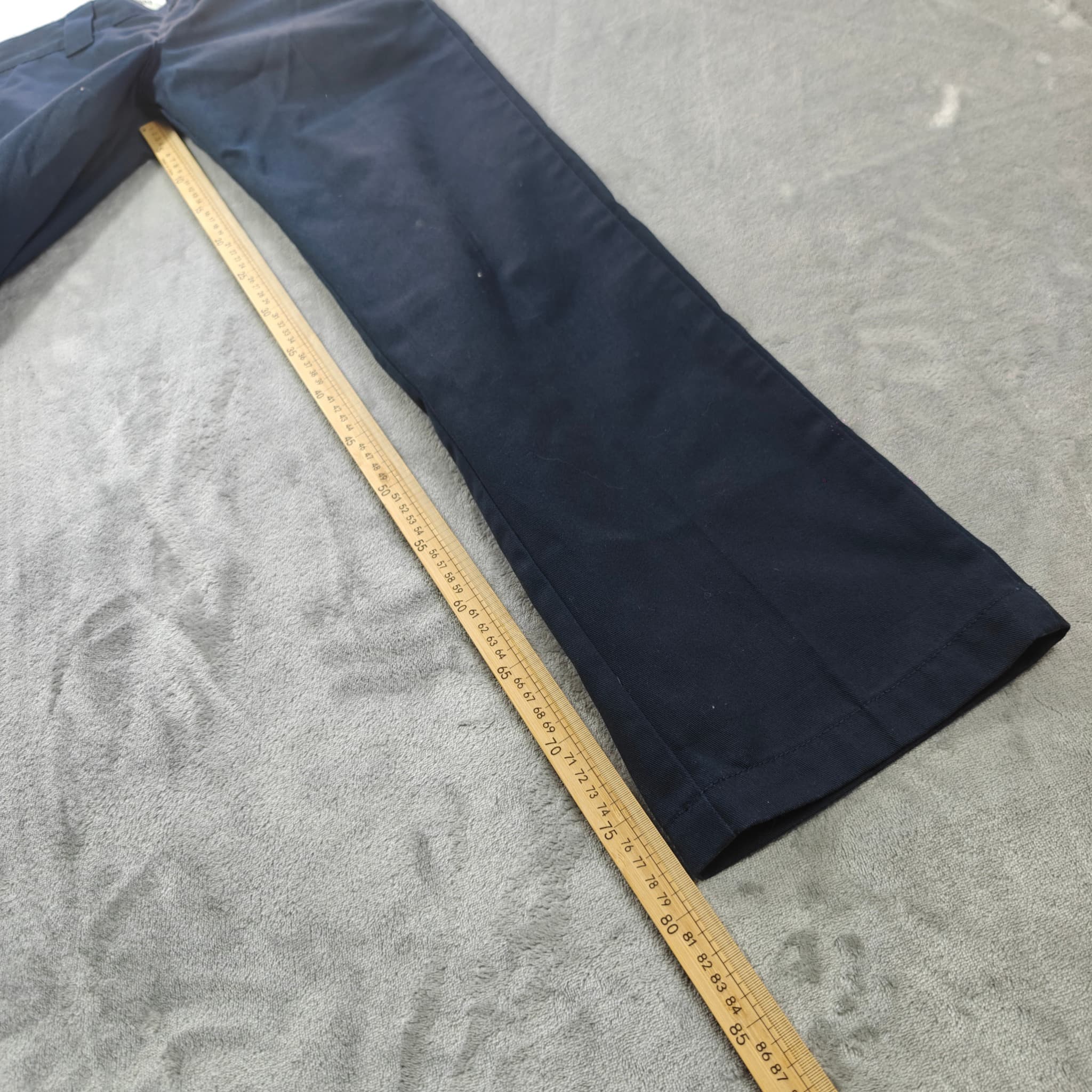 Dickies Slim Straight Work Pants Men's Size 28x32 Navy Blue — photo 6 of 7