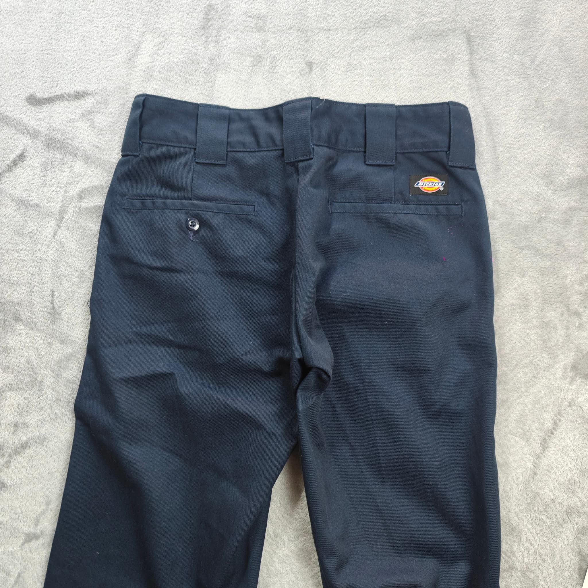 Dickies Slim Straight Work Pants Men's Size 28x32 Navy Blue — photo 7 of 7